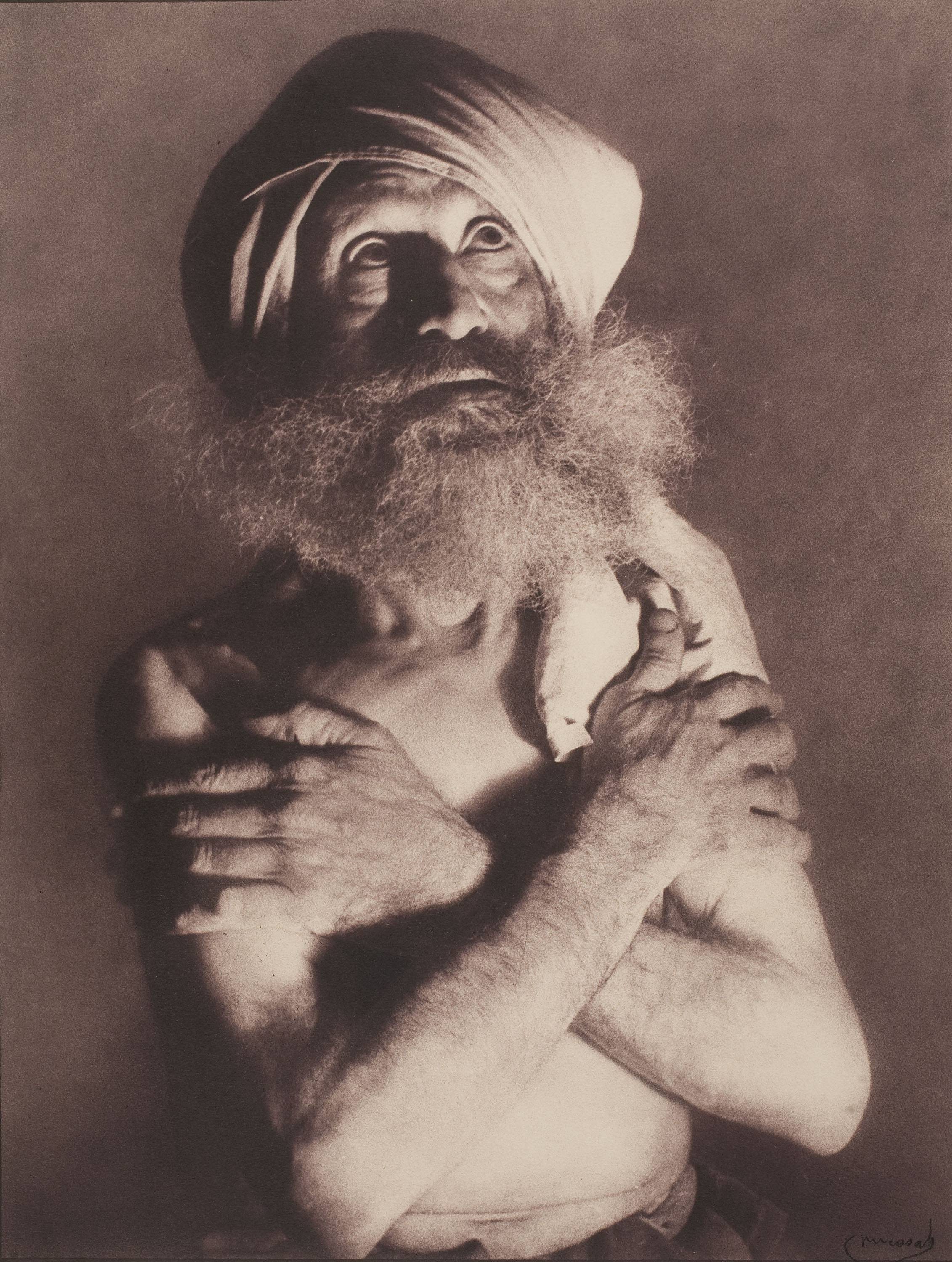 image for: Josep Maria Casals i Ariet - Home amb barba i turbant - Cap a 1935