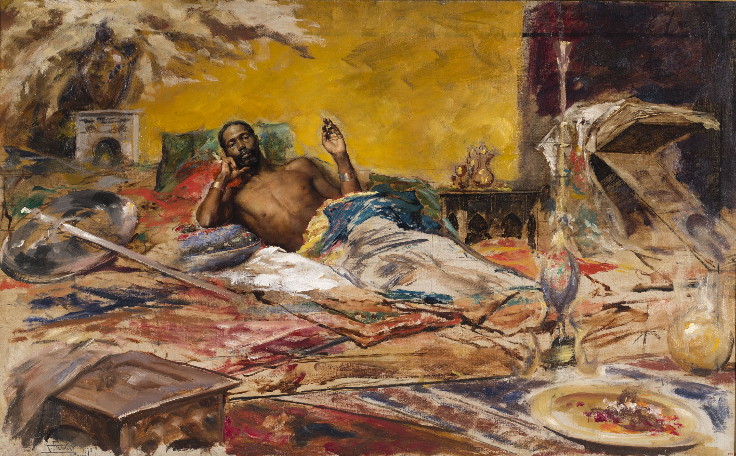 image for: Antoni Fabrés - Repòs del guerrer - Roma, 1878