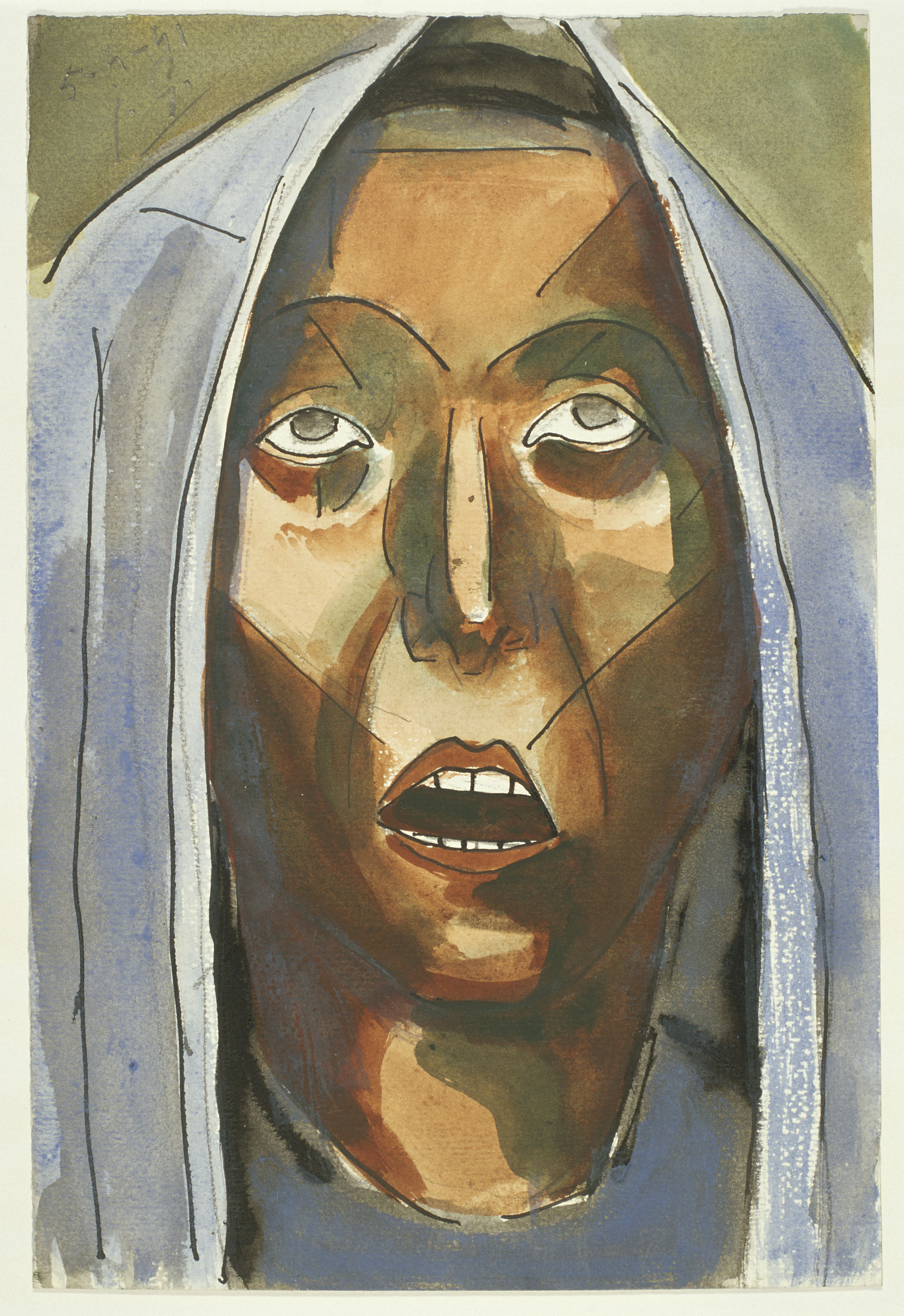 image for: Juli González - Tête de femme eploreé (Cap de noia afligida) - 1941