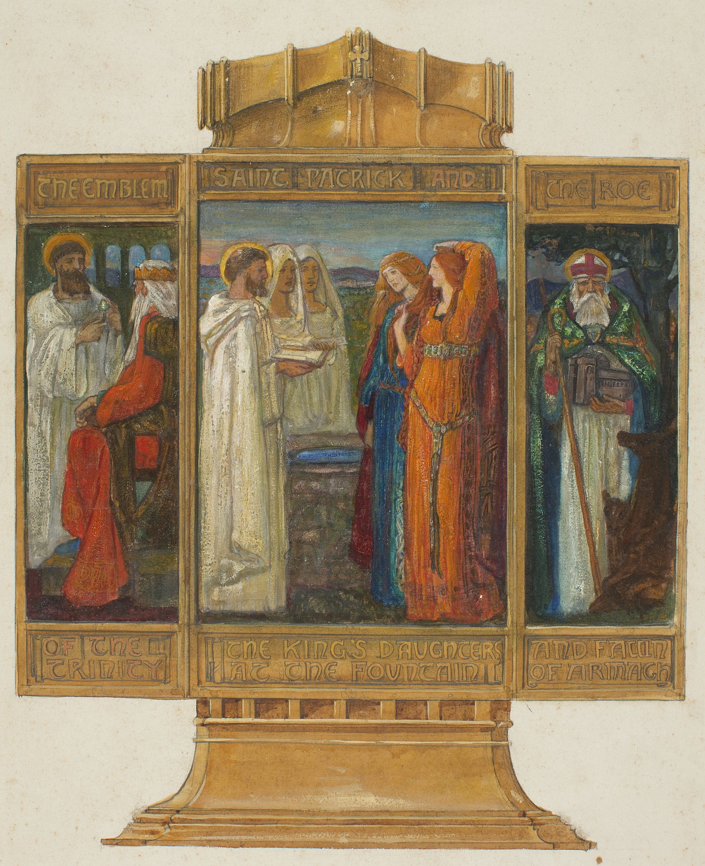 image for: Alexander Fisher - Estudi preparatori per al «Tríptic esmaltat amb escenes de la vida de sant Patrici» - 1902