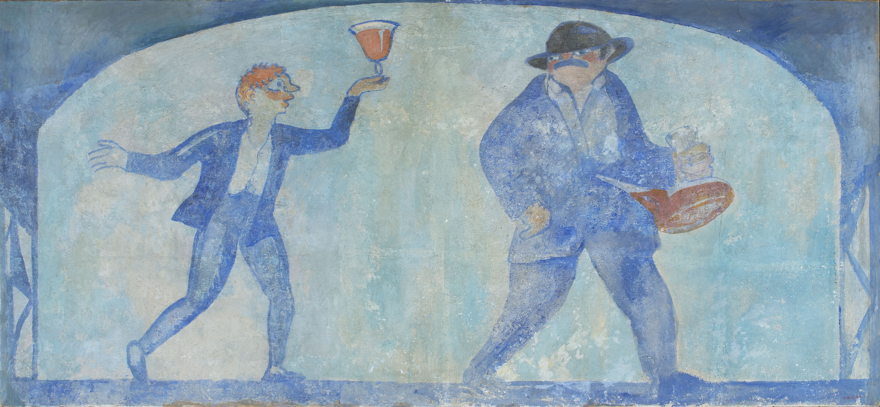 image for: Xavier Nogués - Fragment de la decoració mural del celler de les Galeries Laietanes - 1915