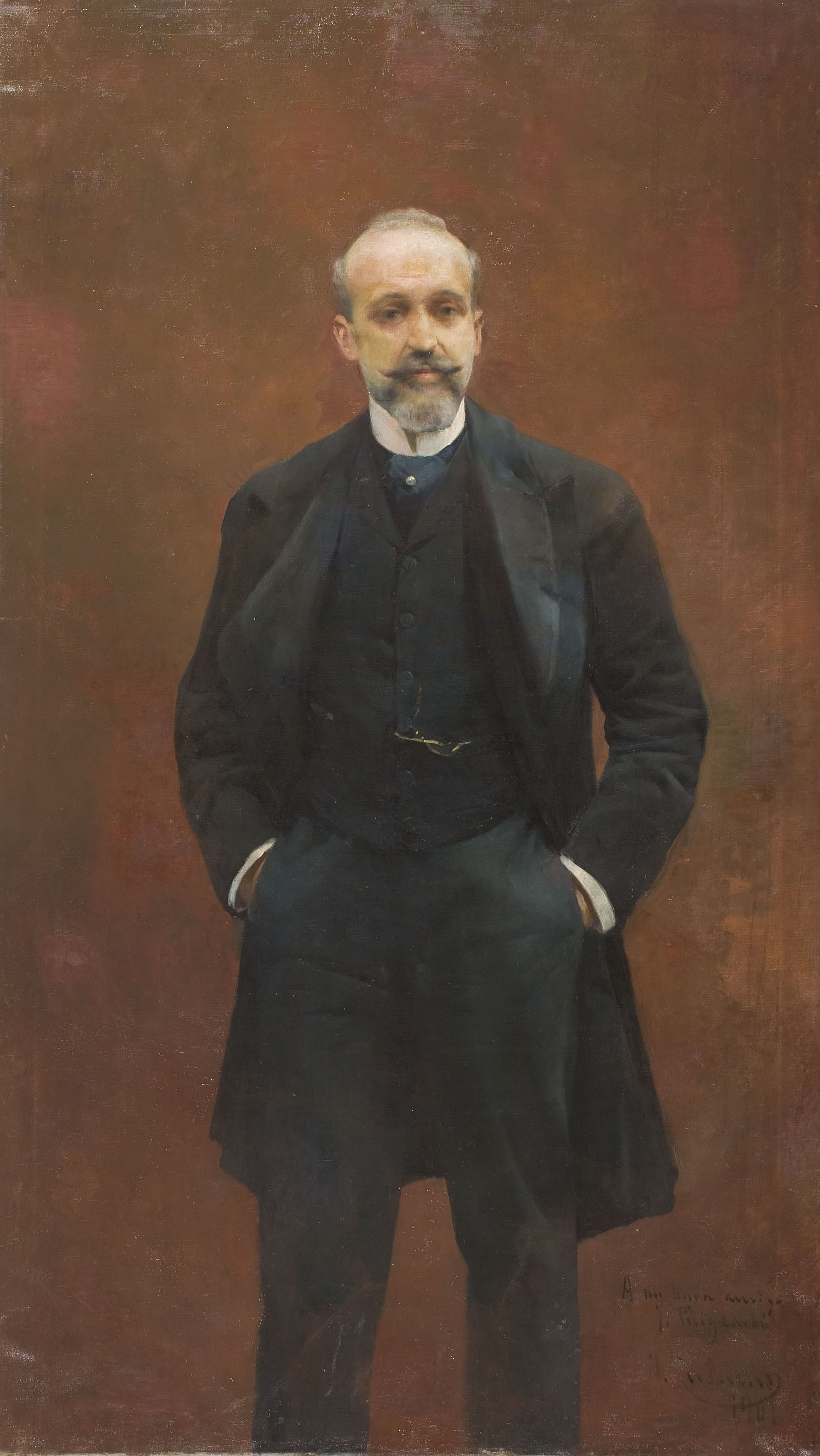 image for: Josep Cusachs - Retrat de Josep Puigcarbó - 1901
