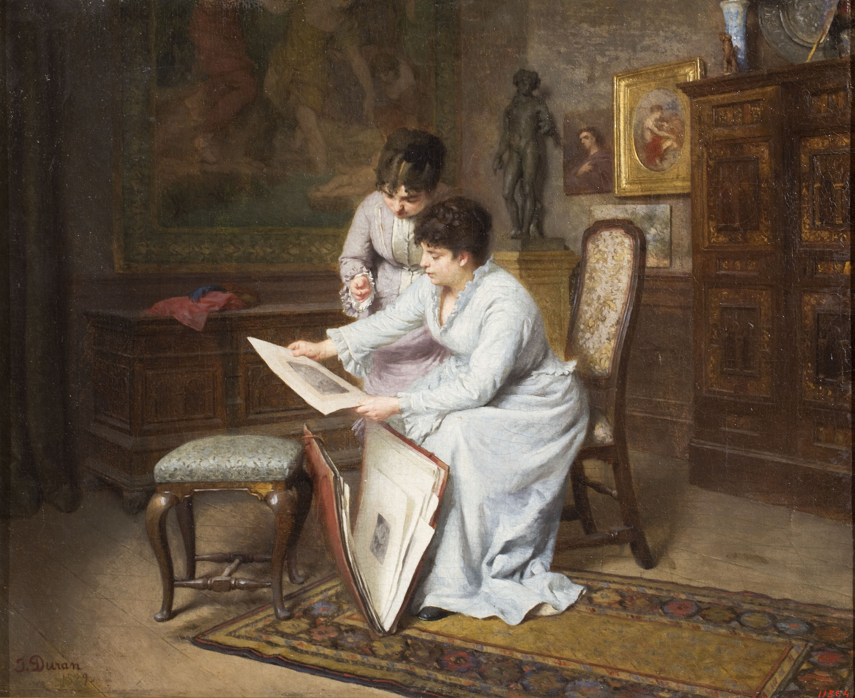 image for: Josep Duran - Escollint gravats - 1879