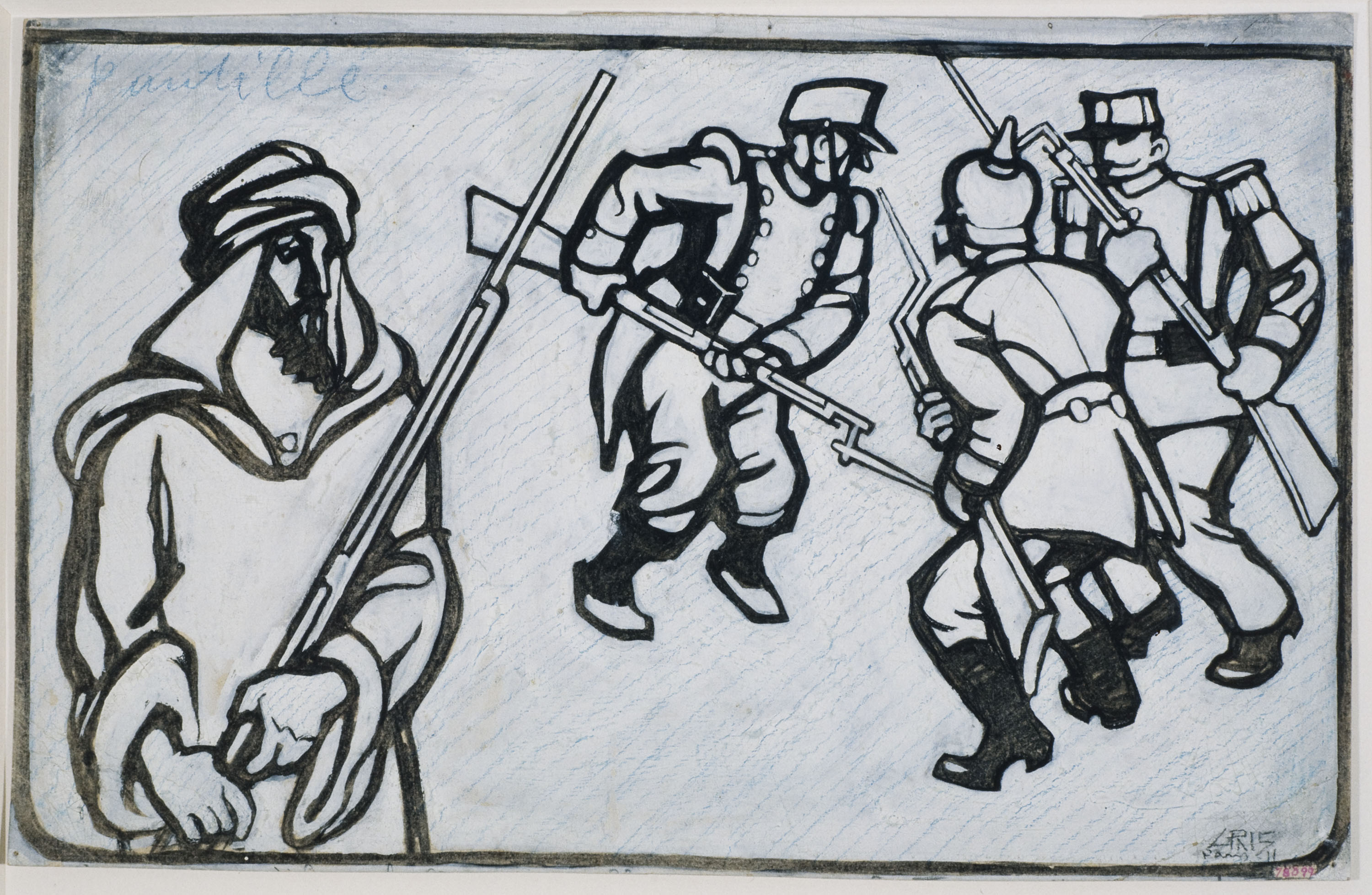 image for: Juan Gris - La qüestió del Marroc - 1911