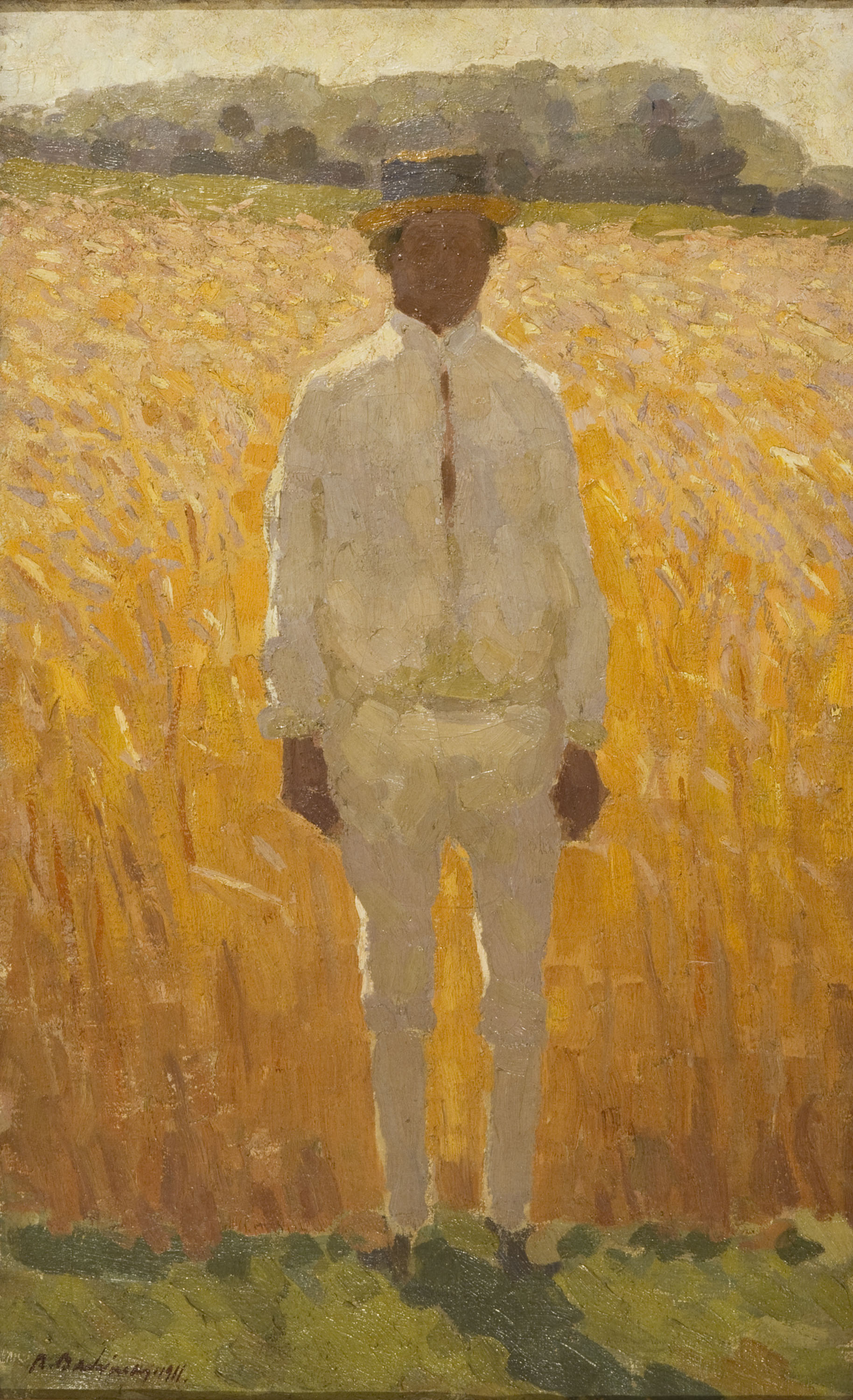 image for: Antoni Badrinas - Paisatge amb figura masculina - 1911
