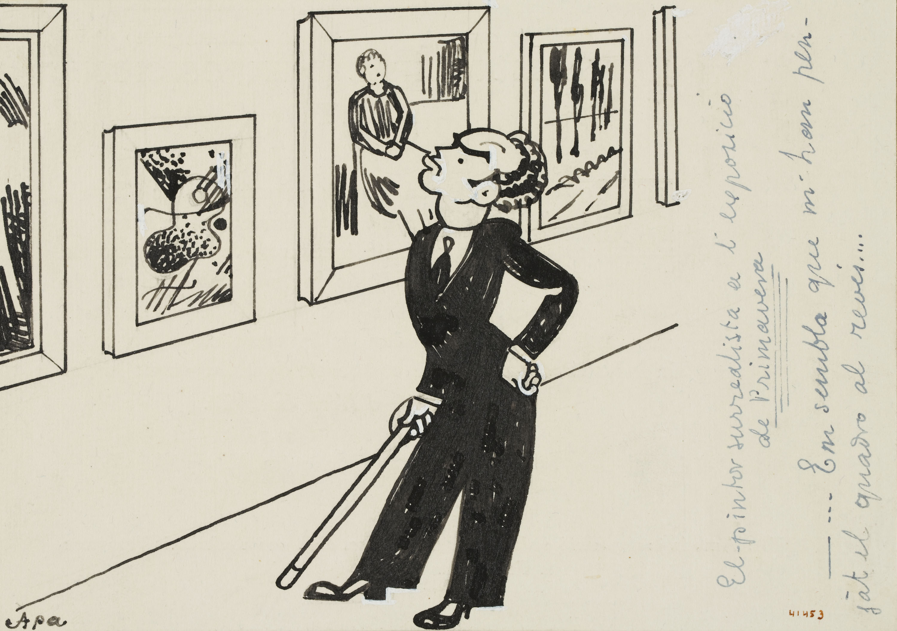 image for: Feliu Elias - El pintor surrealista a l&#039;exposició de Primavera - 1935