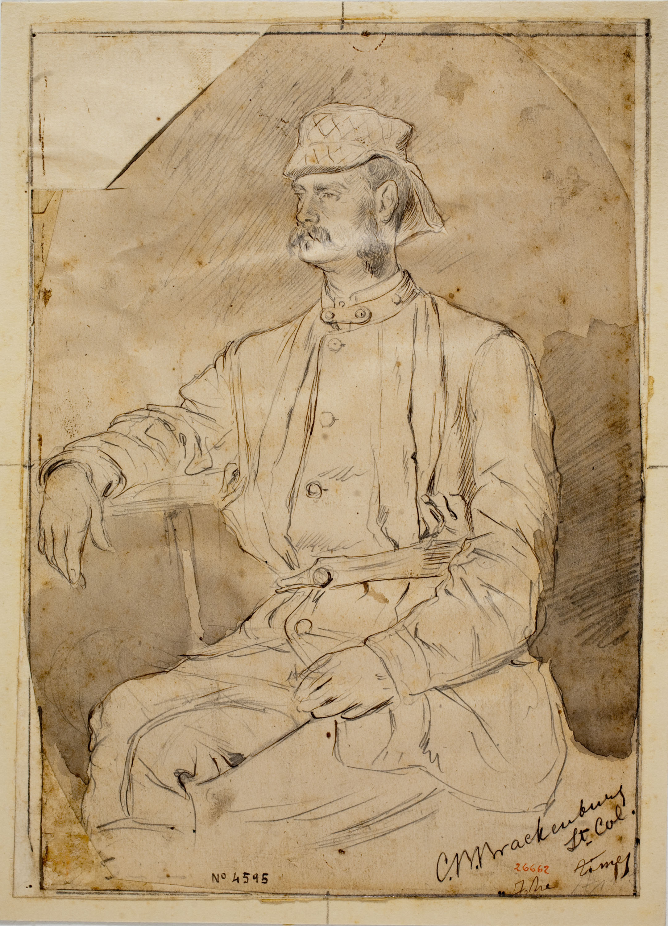 image for: Josep Lluís Pellicer - Retrat del corresponsal C.M. Brackenburg - 1877