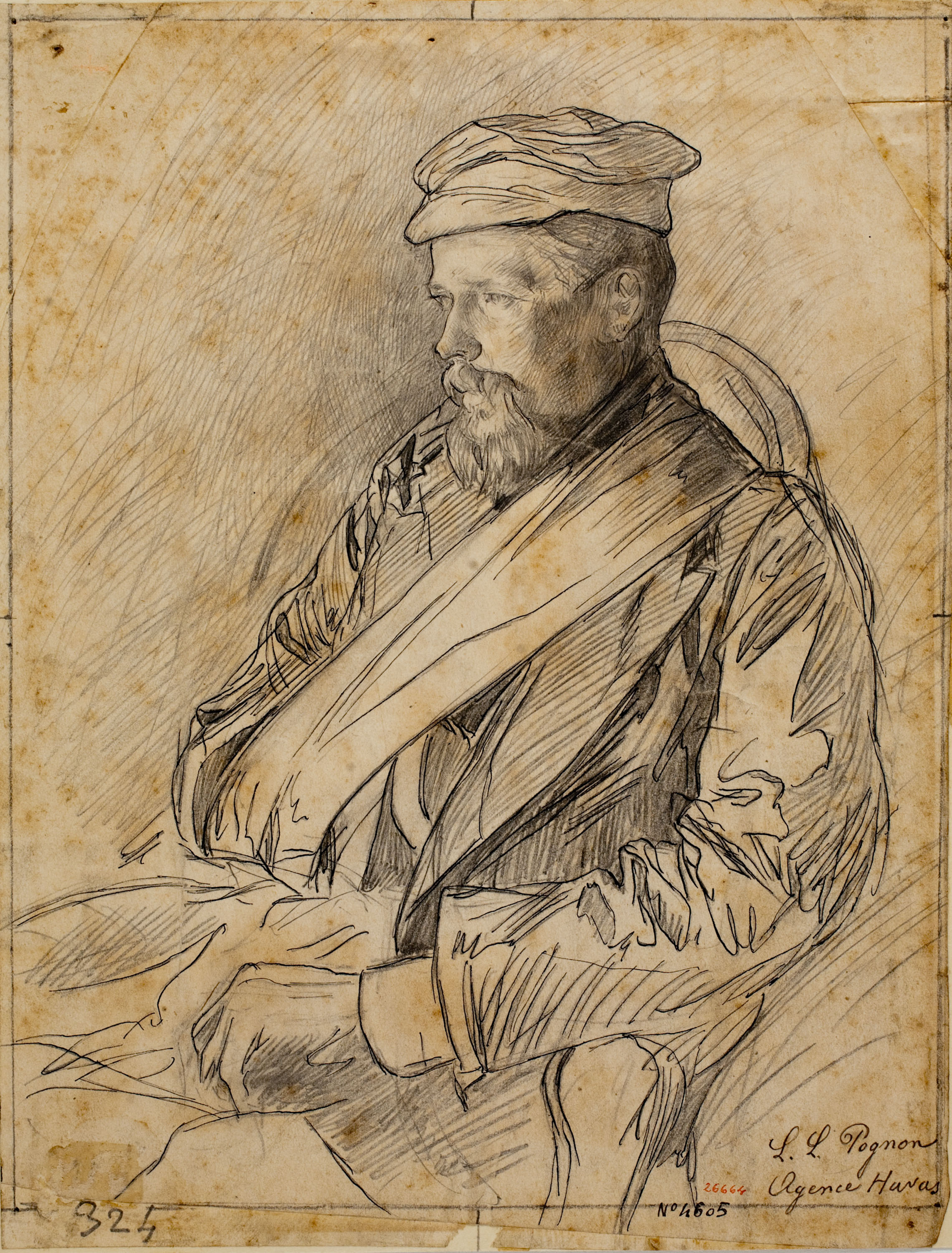 image for: Josep Lluís Pellicer - Retrat del corresponsal L.L. Pognon - 1877