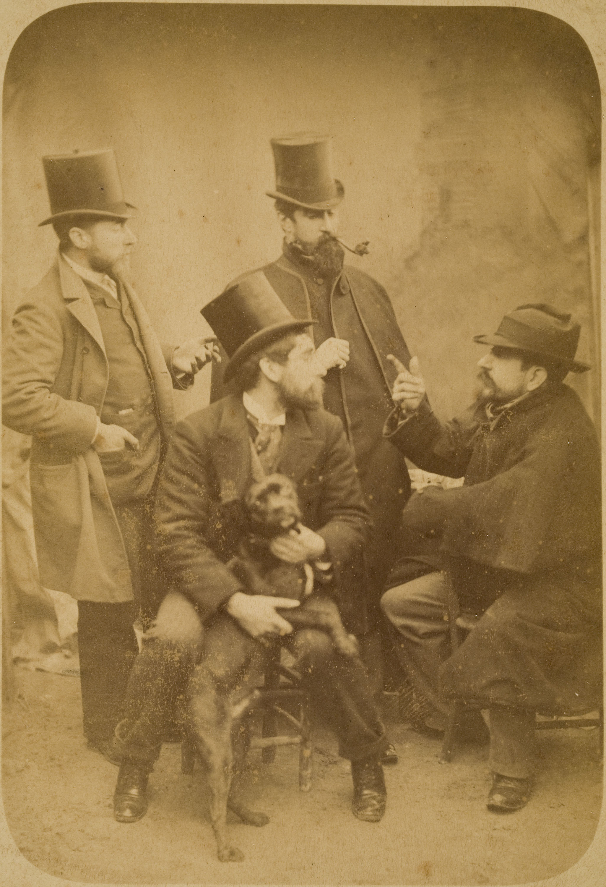image for: Anònim - Clarasó, Rusiñol, Casas i Canudas - 1890