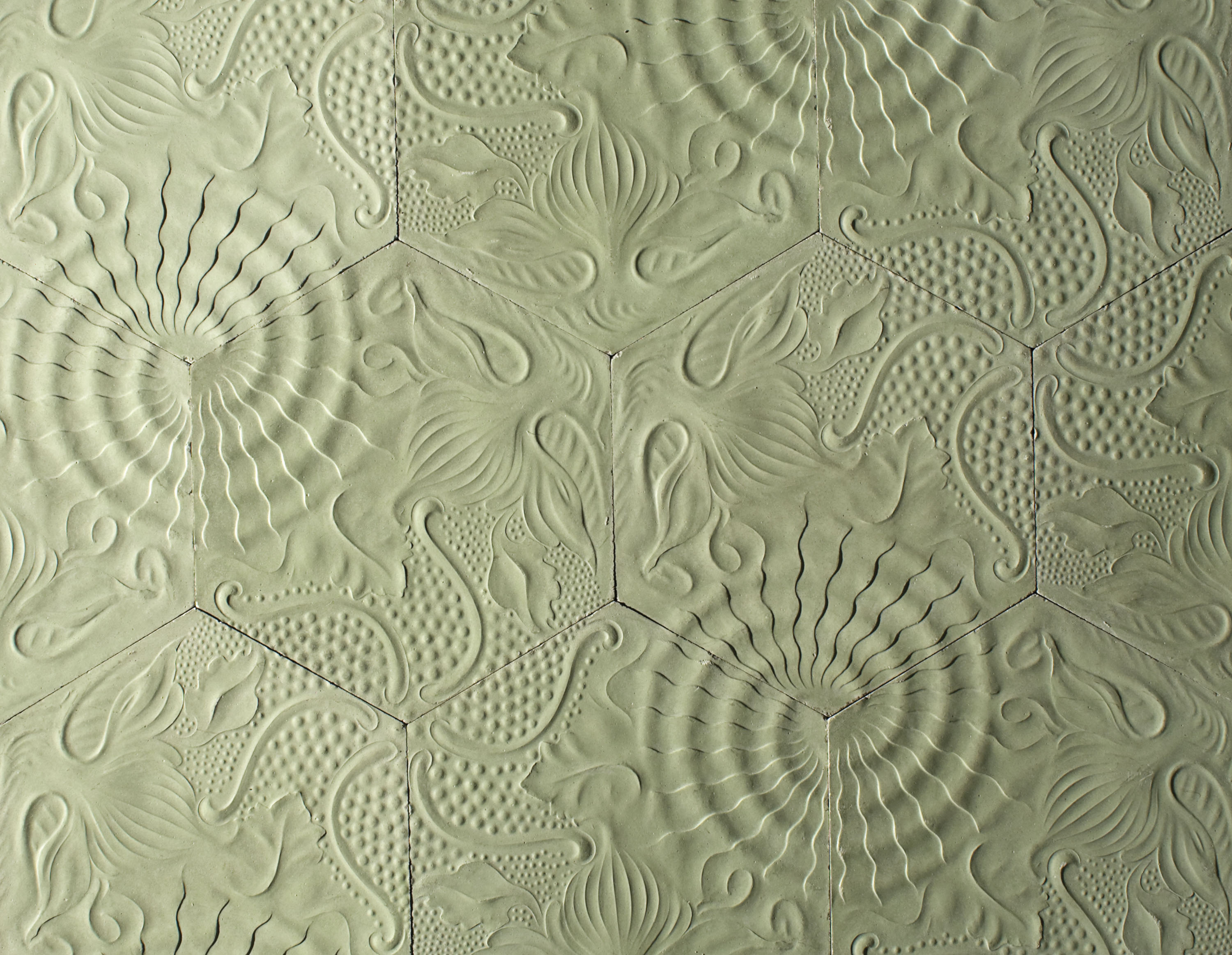 image for: Antoni Gaudí - Paviment per a la casa Milà: pop, cargol i estrella de mar - Cap a 1904-1906 [1]