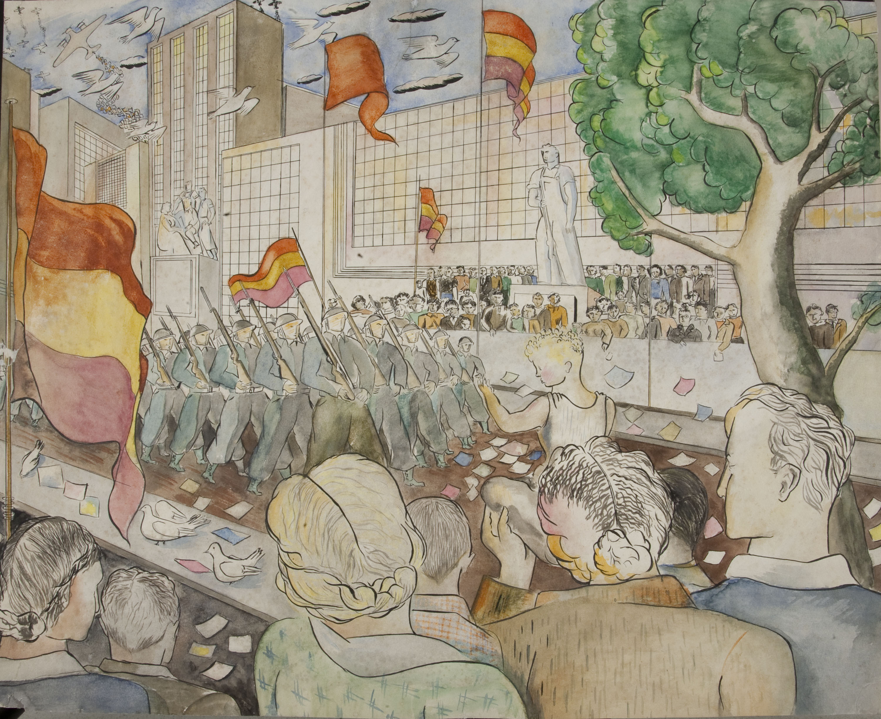image for: José García Narezo - Desfile de los triunfadores - Cap a 1937