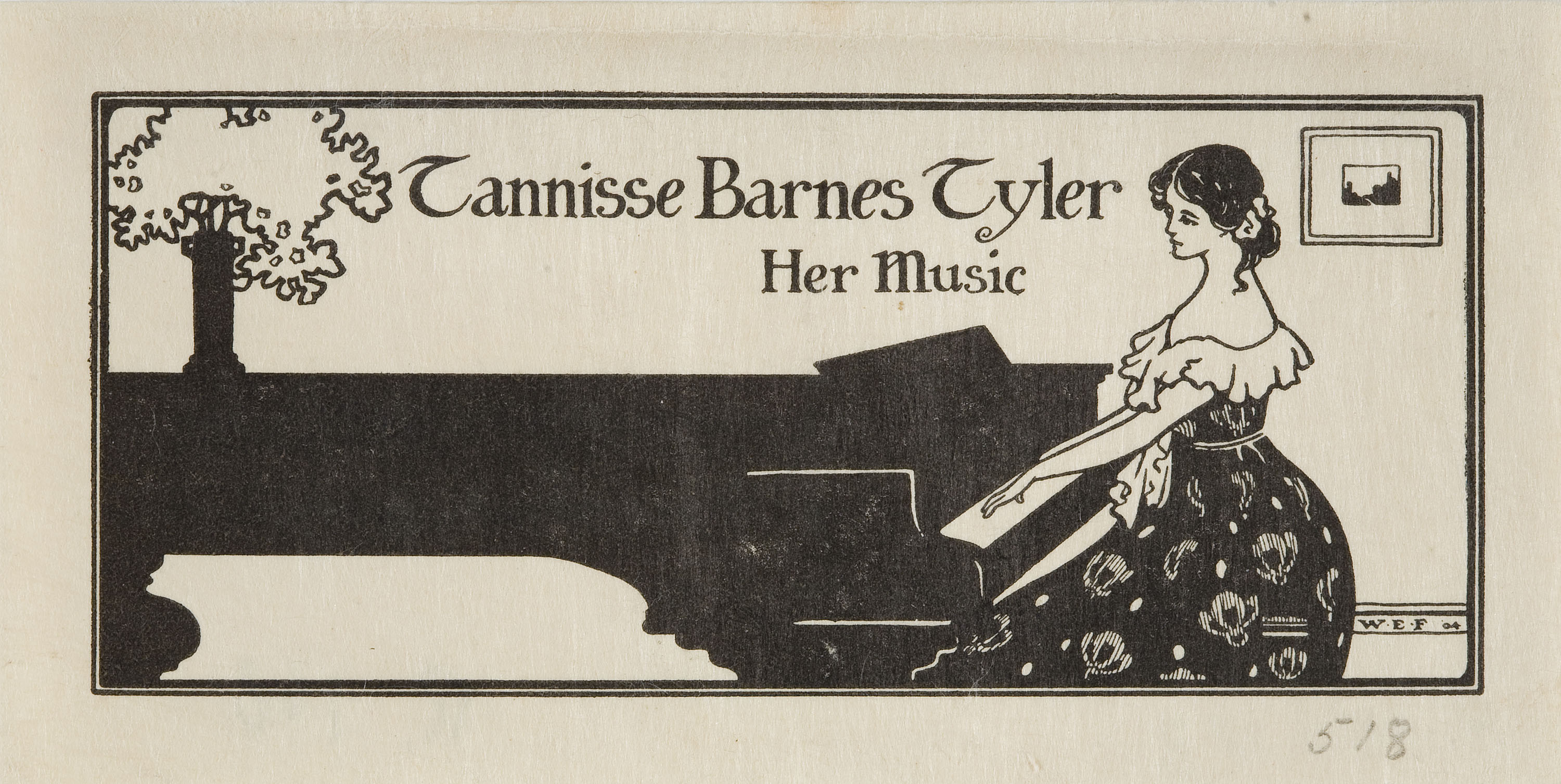 image for: William Edgar Fisher - Ex-libris Tannisse Barnes Tyler - 1904