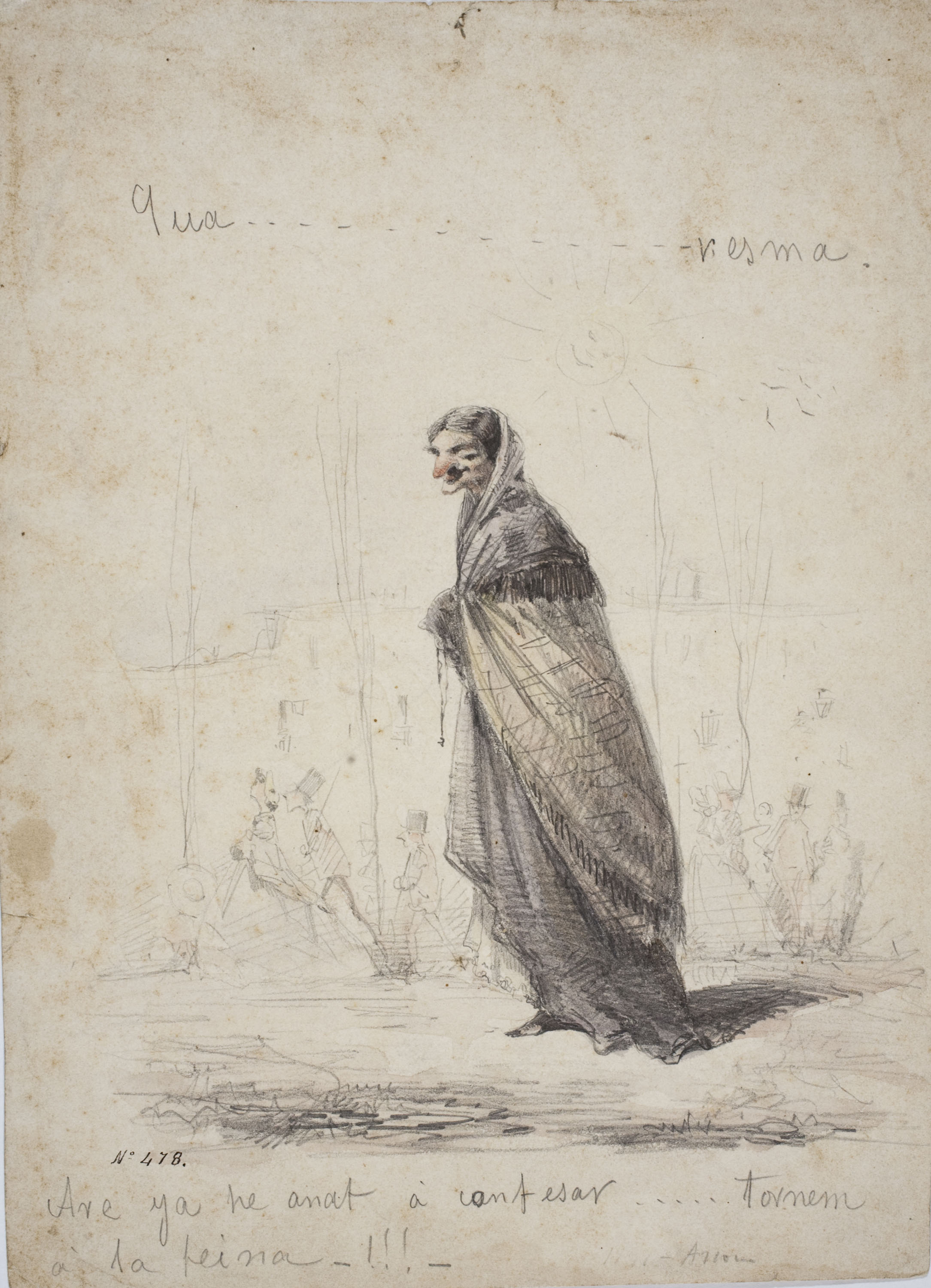 image for: Modest Urgell - La Quaresma - Cap a 1861