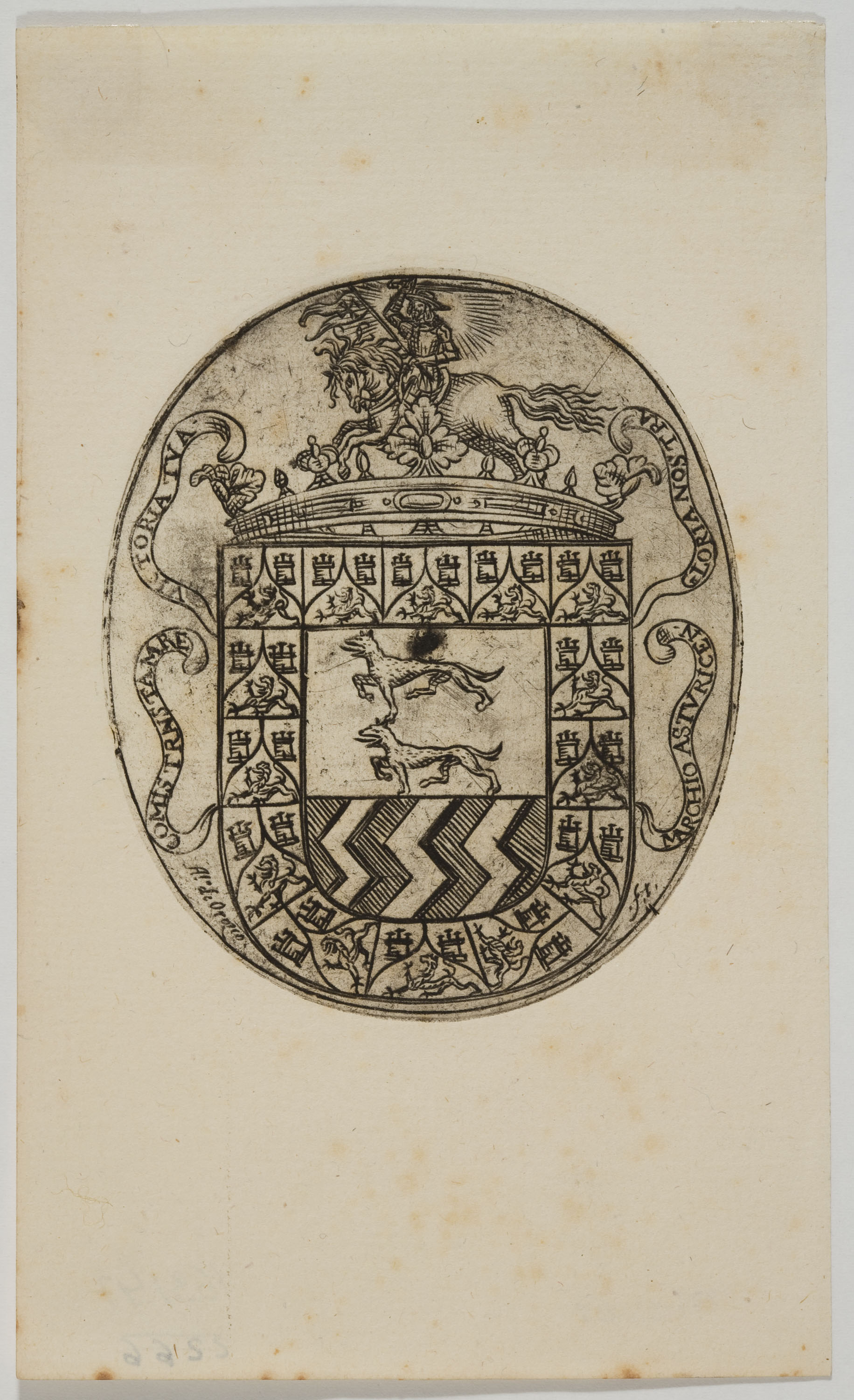 image for: Alfonso de Orozco - Ex-libris del marquès d&#039;Astorga - Últim quart del segle XVII