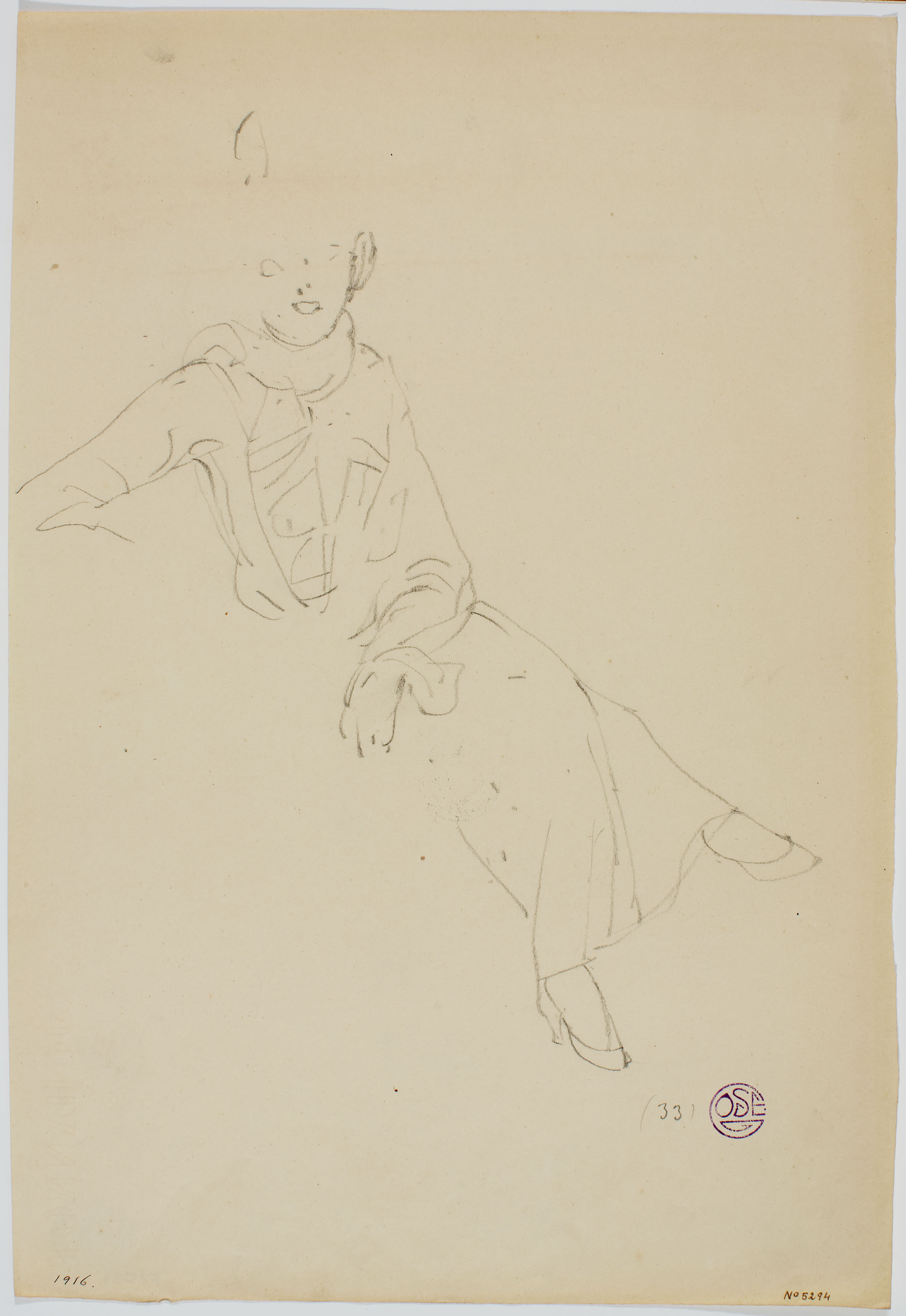 image for: Francesc Xavier Gosé - Dama asseguda - Cap a 1906-1909