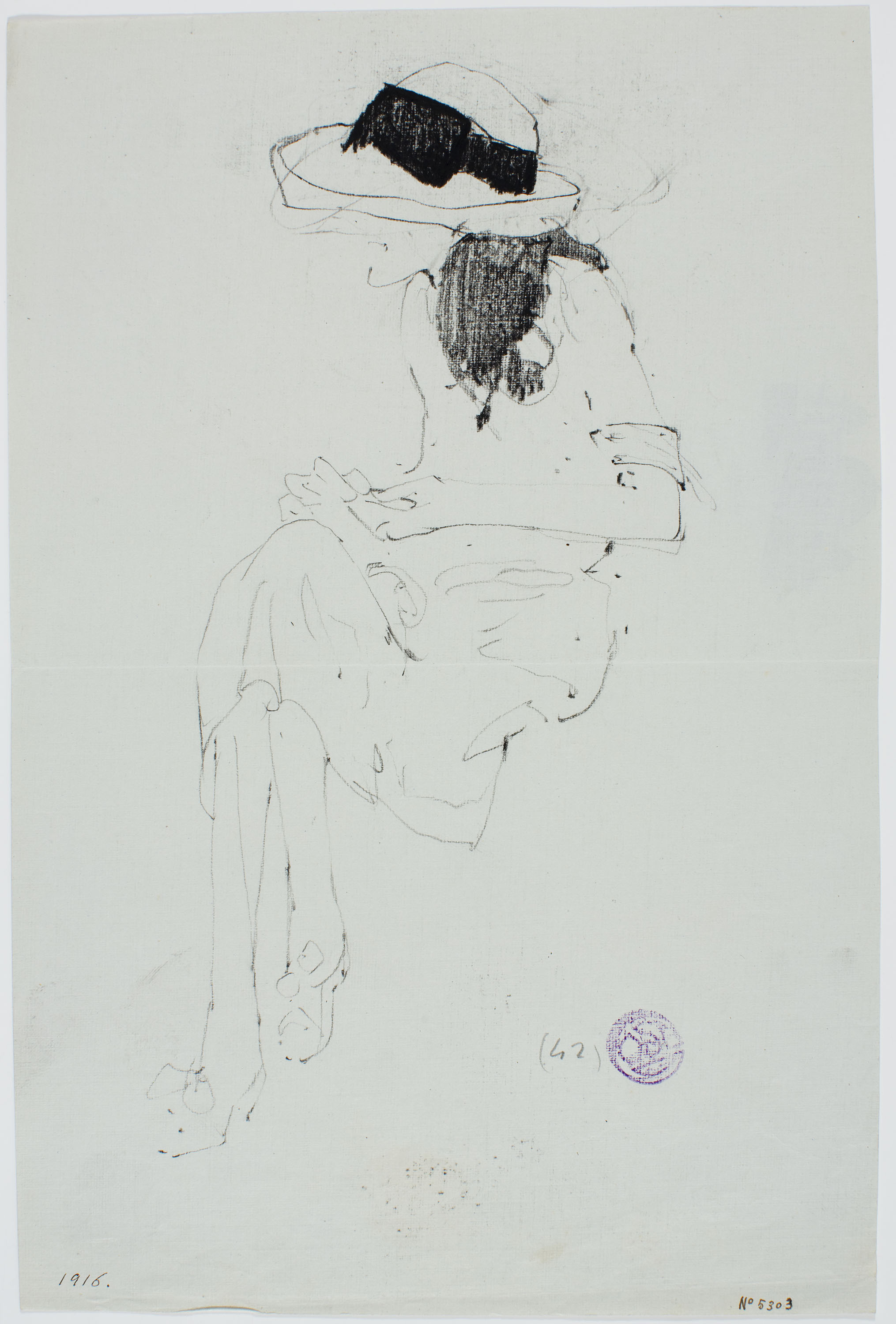 image for: Francesc Xavier Gosé - Dama asseguda - Cap a 1910