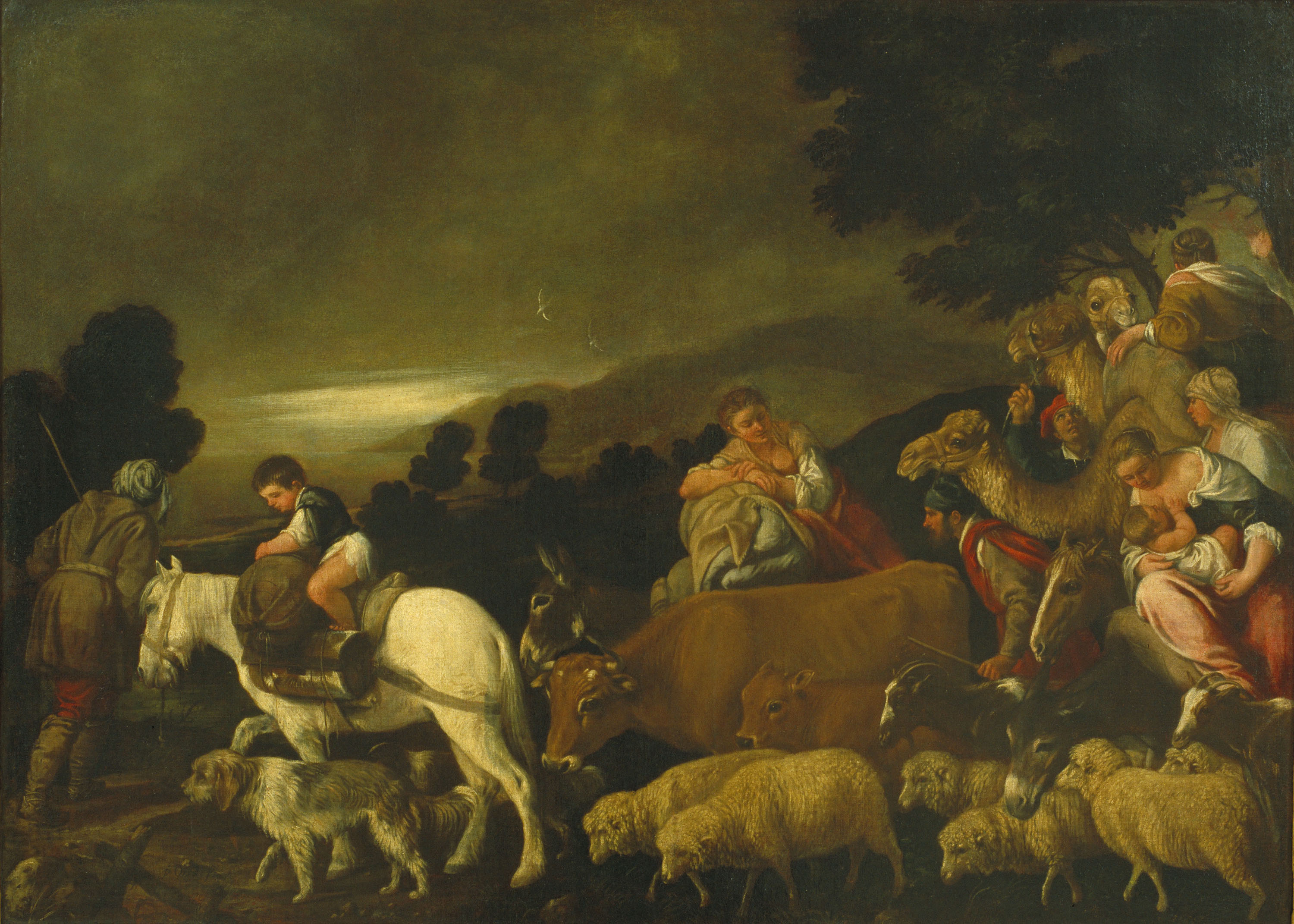 image for: Pedro Orrente - Marxa de Jacob - Cap a 1639