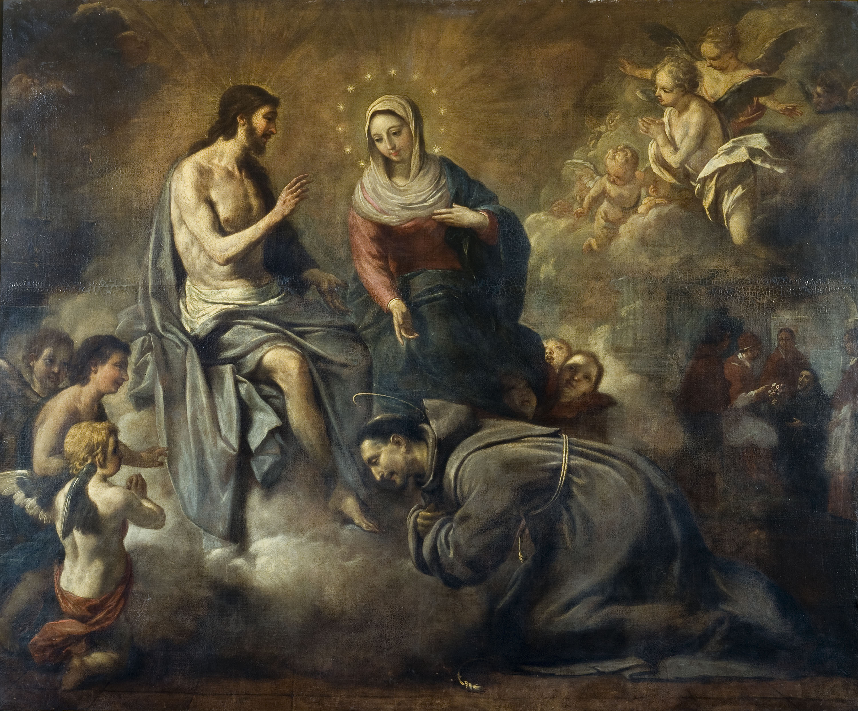 image for: Antoni Viladomat - Jesús concedeix a sant Francesc la indulgència de la Porciúncula - Cap a 1729-1733