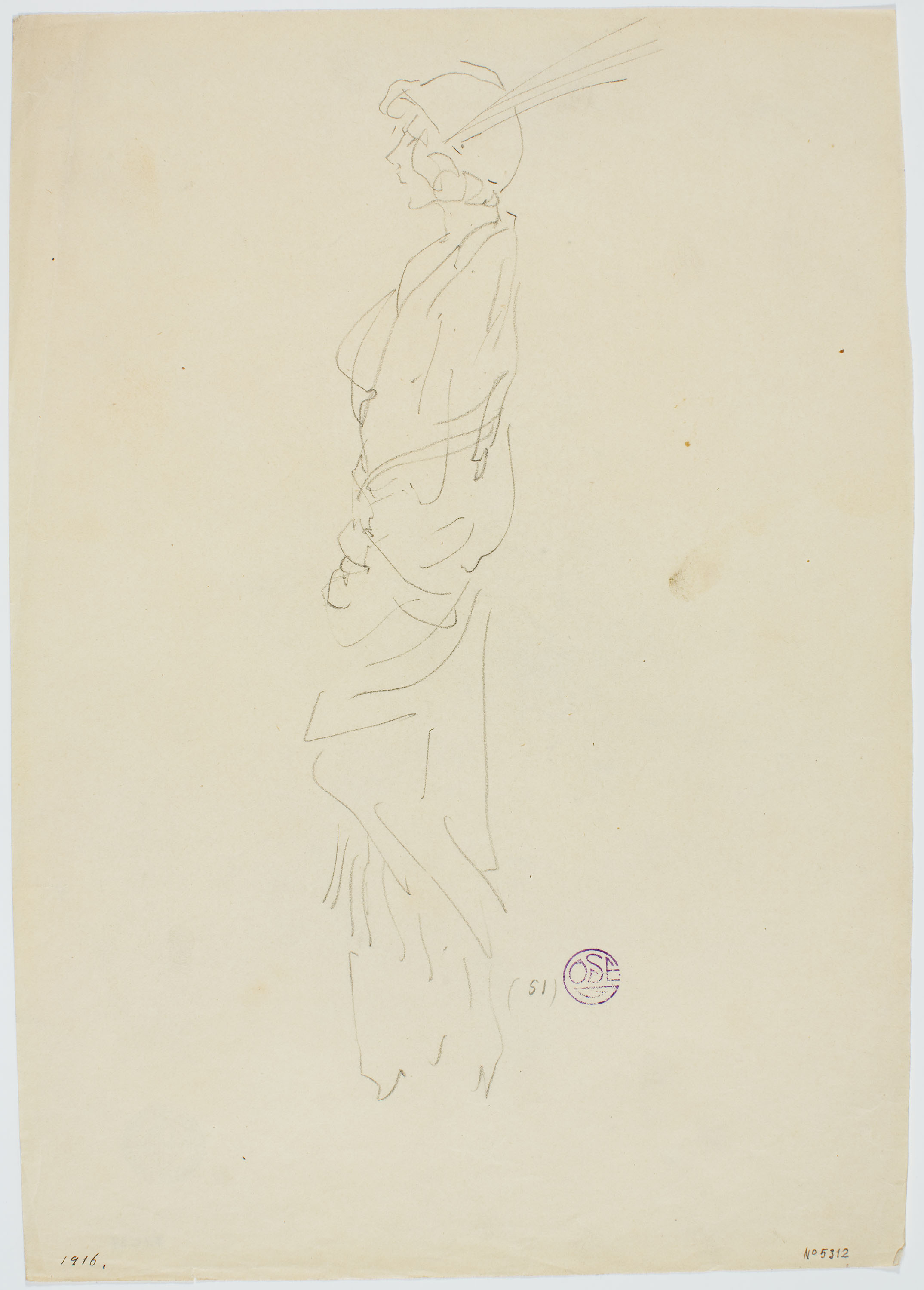 image for: Francesc Xavier Gosé - Dama de perfil - Cap a 1909-1912