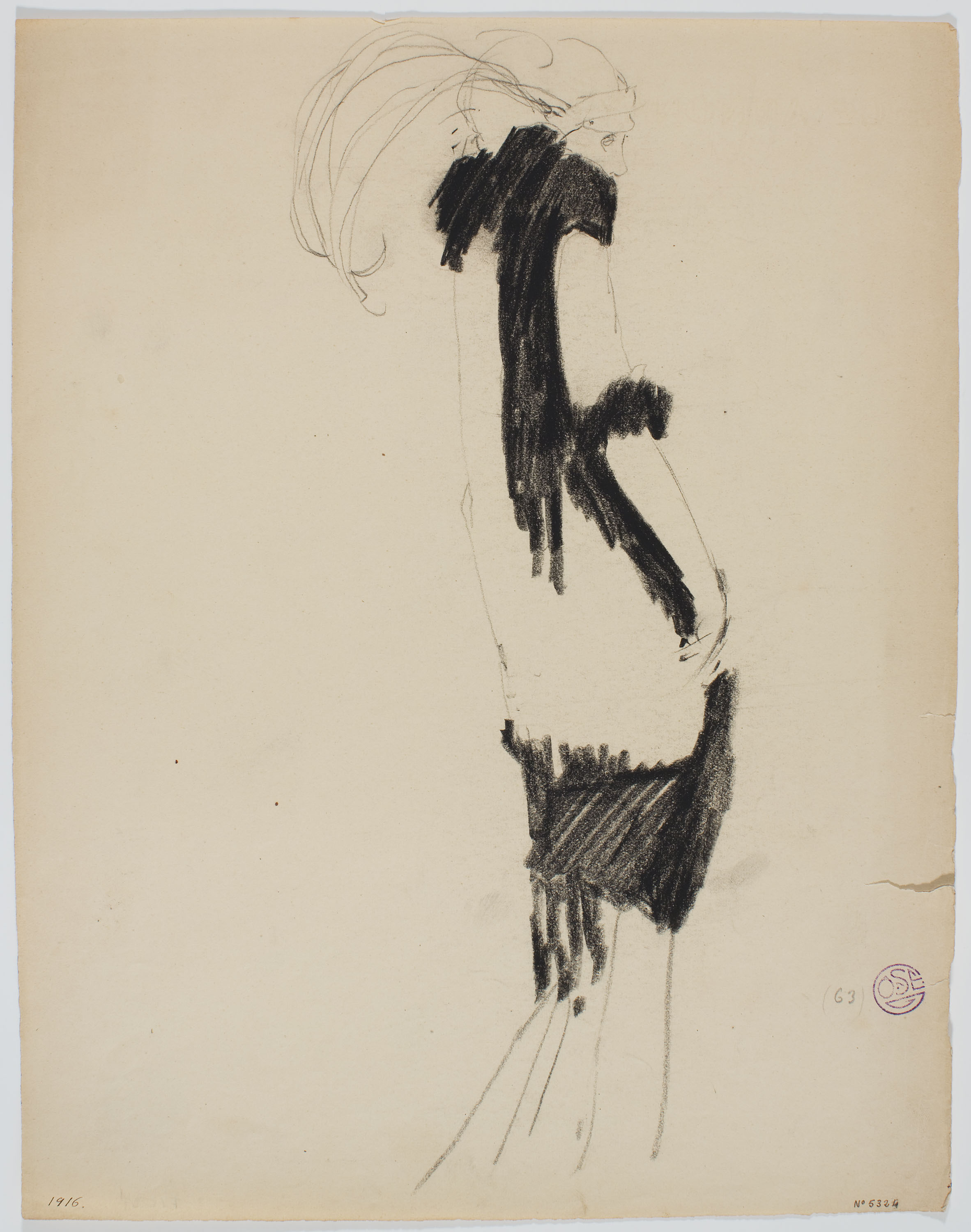 image for: Francesc Xavier Gosé - Dama d&#039;esquena - Cap a 1910
