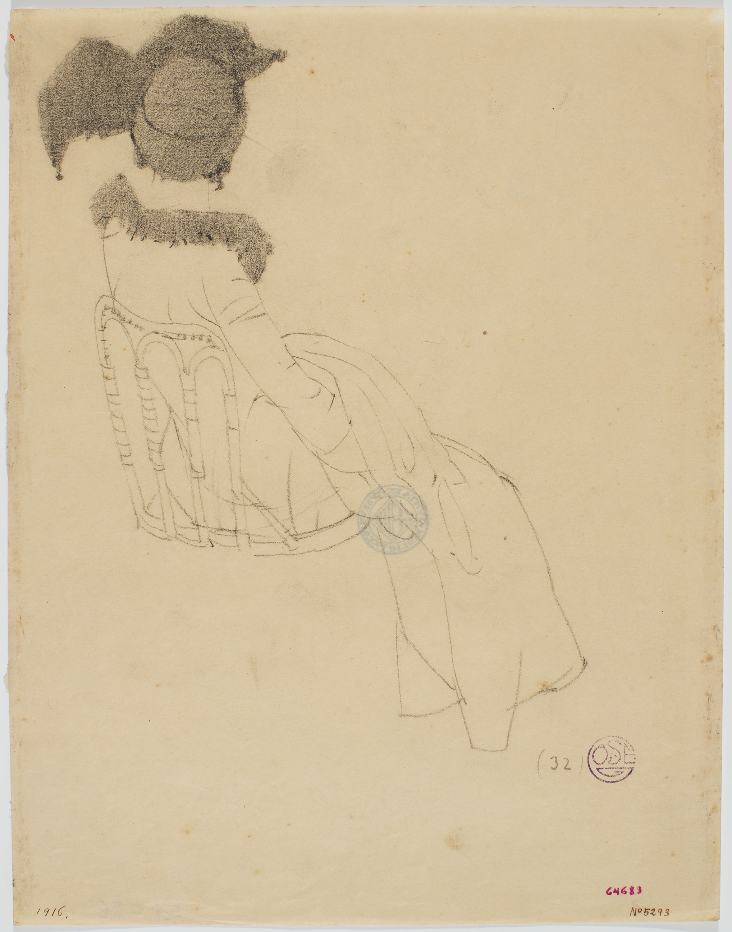 image for: Francesc Xavier Gosé - Dama asseguda - Cap a 1910-1913