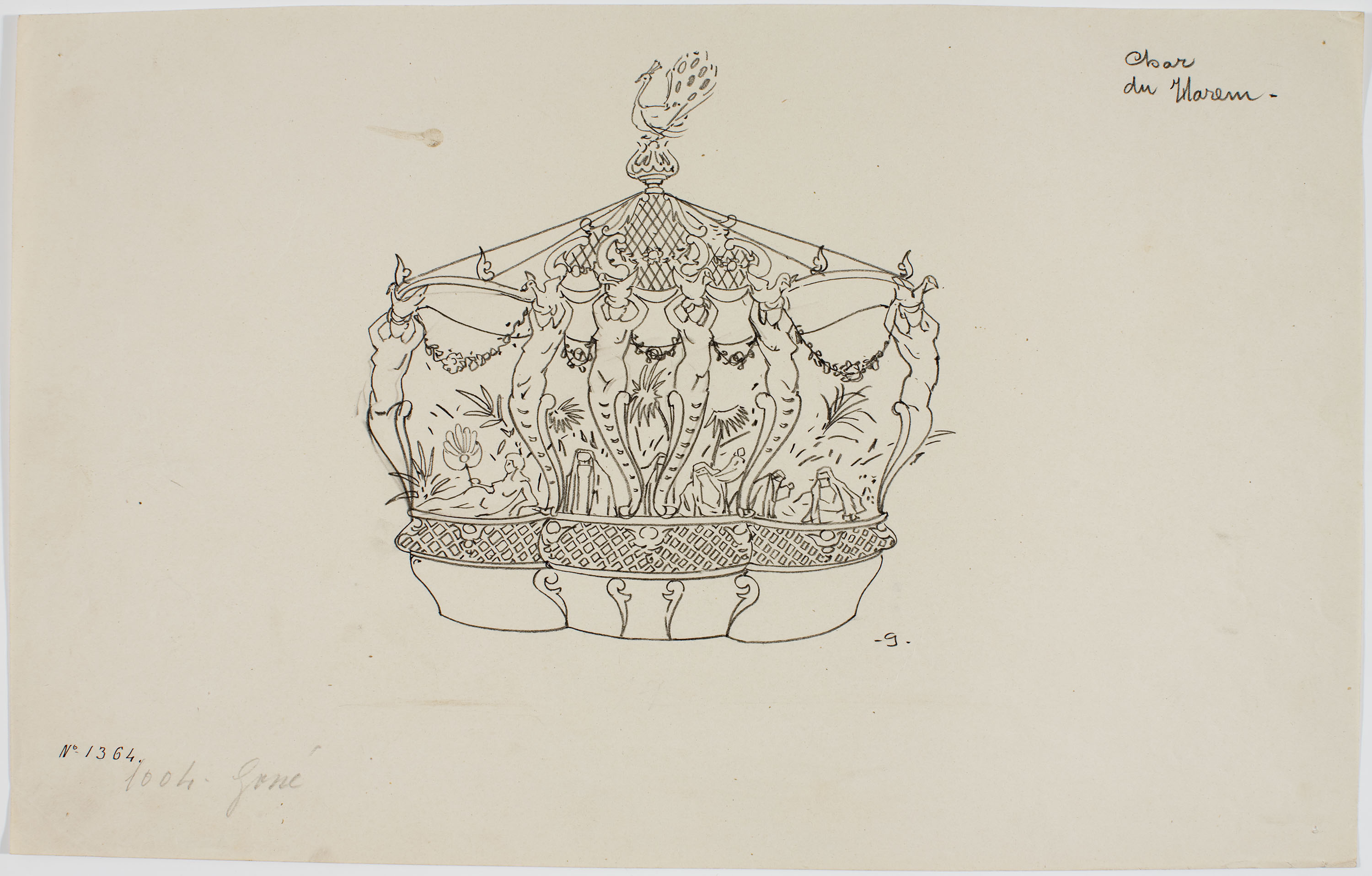 image for: Francesc Xavier Gosé - Carnaval de Niça. Char du harem - Cap a 1904