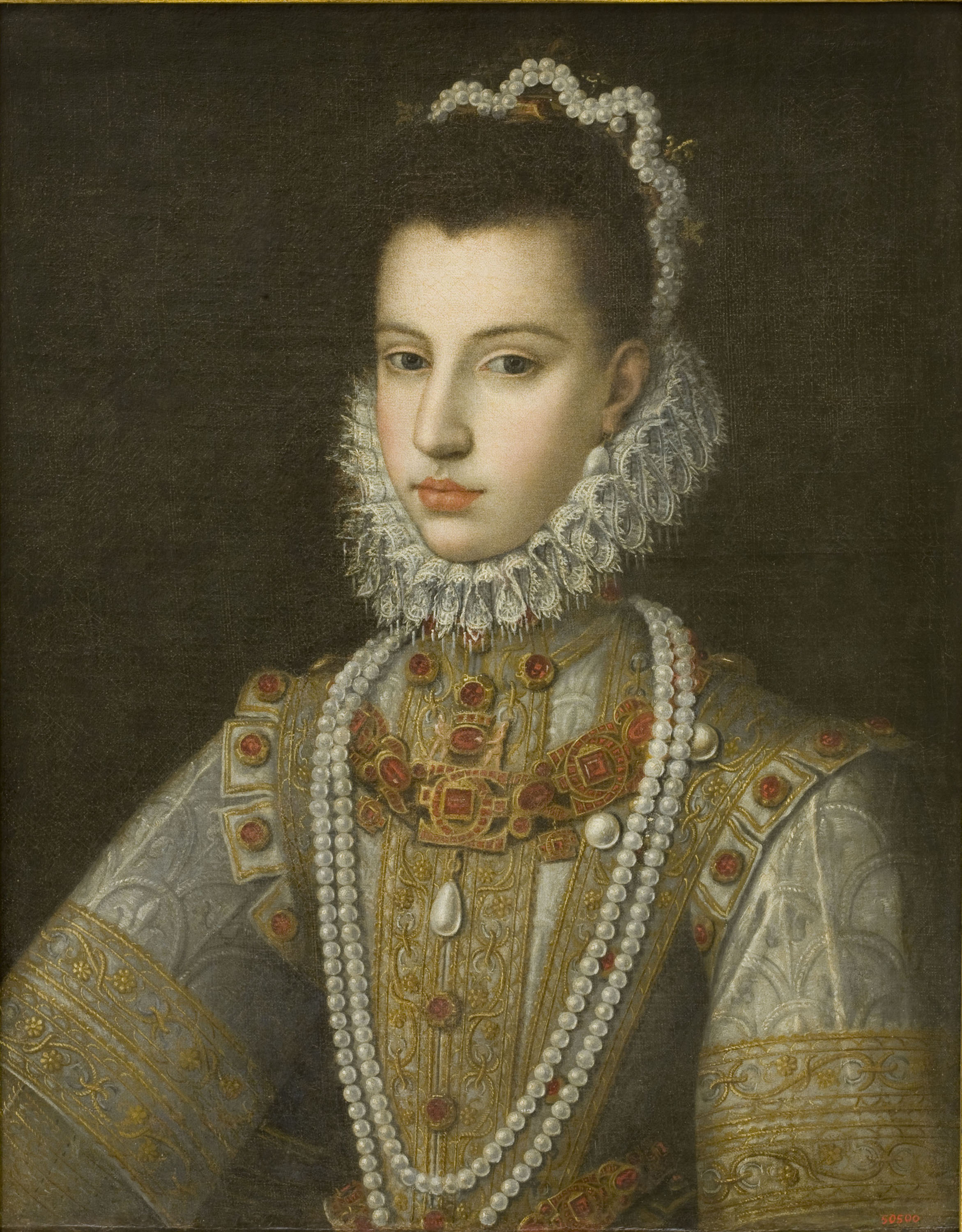 image for: Jan Kraeck - Retrat de la infanta Caterina Miquela - Entre 1582-1584