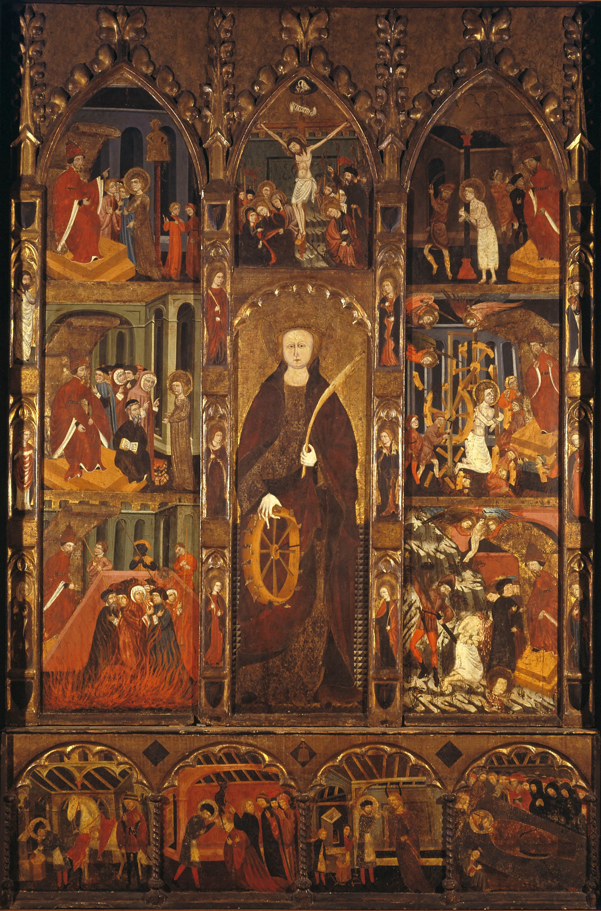 image for: Mestre de Castellbò - Retaule de santa Caterina i sant Eloi - Cap a 1400