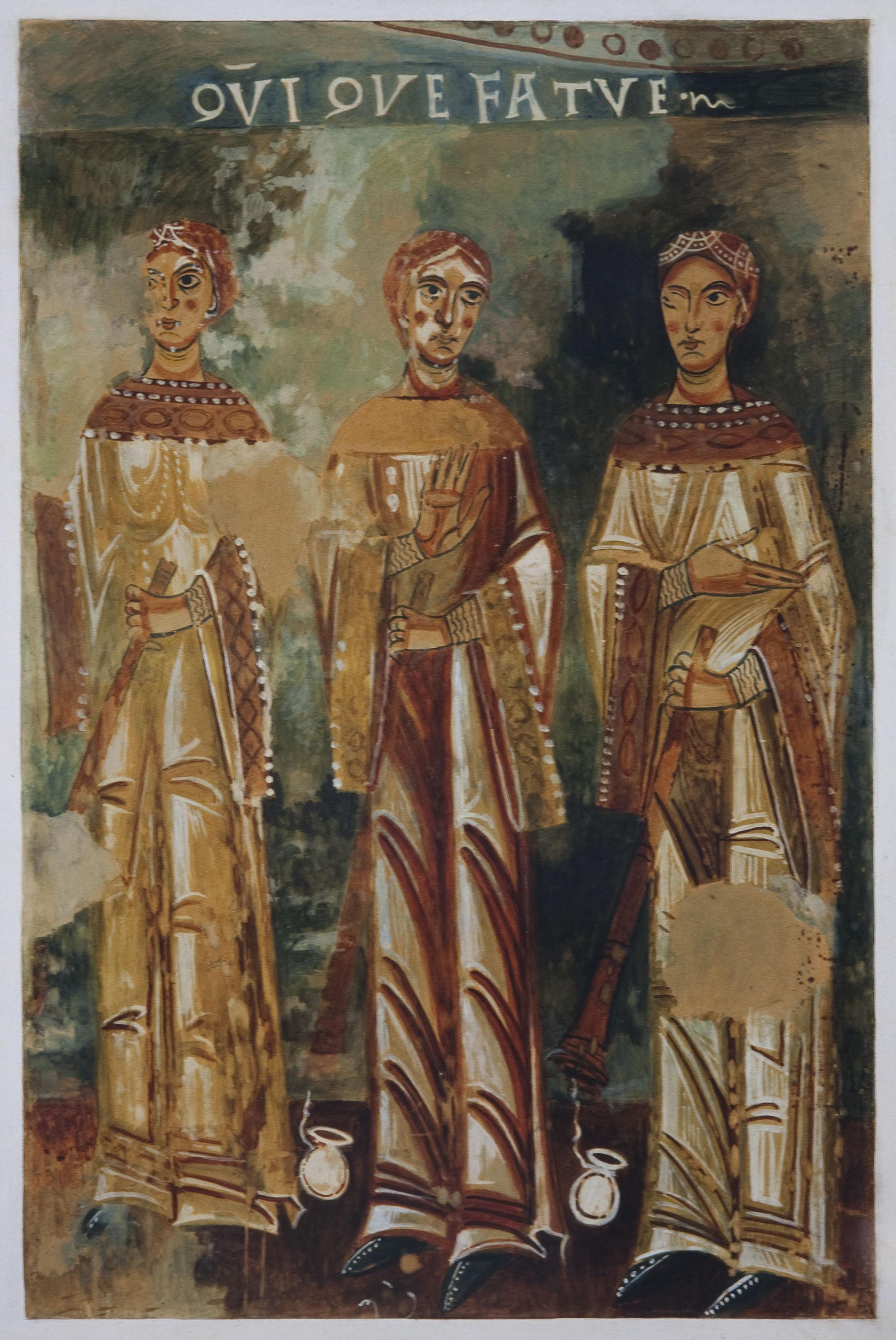 image for: Rafael Martínez Padilla - Reproducció de les pintures de Sant Quirze de Pedret. Tres verges fàtues - 1907