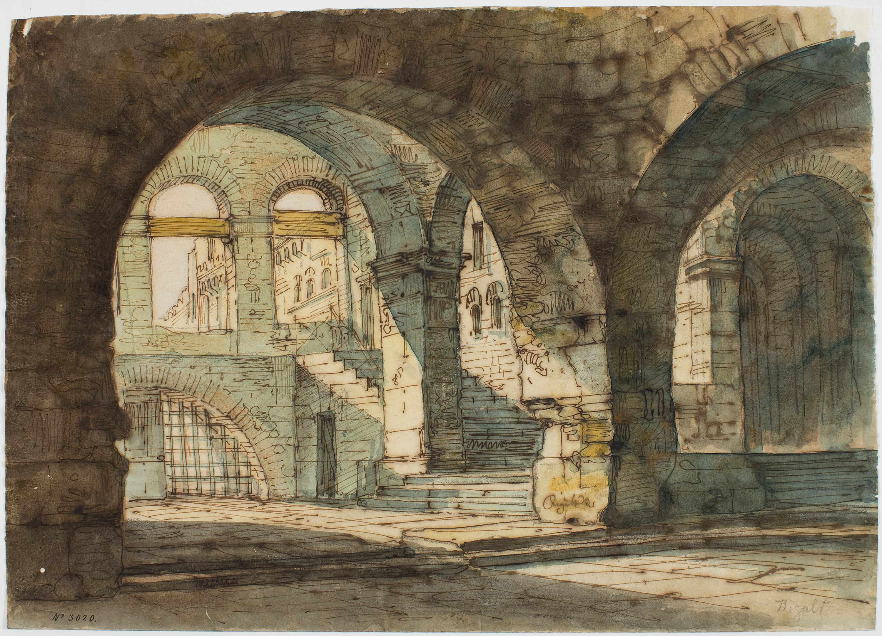 image for: Lluís Rigalt - Presó (escenografia) - Cap a 1850-1860