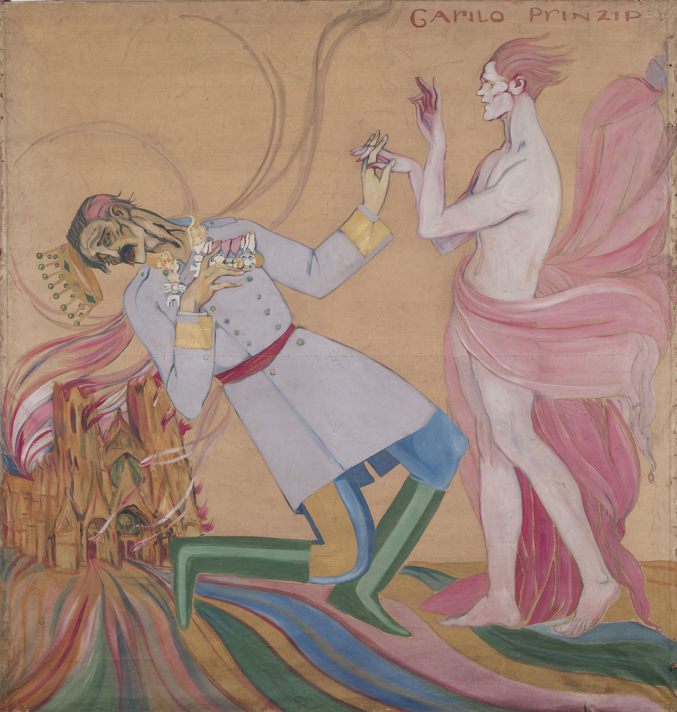image for: Ismael Smith - Gavrilo Prinzip (Al·legoria de la Primera Guerra Mundial) - Cap a 1914
