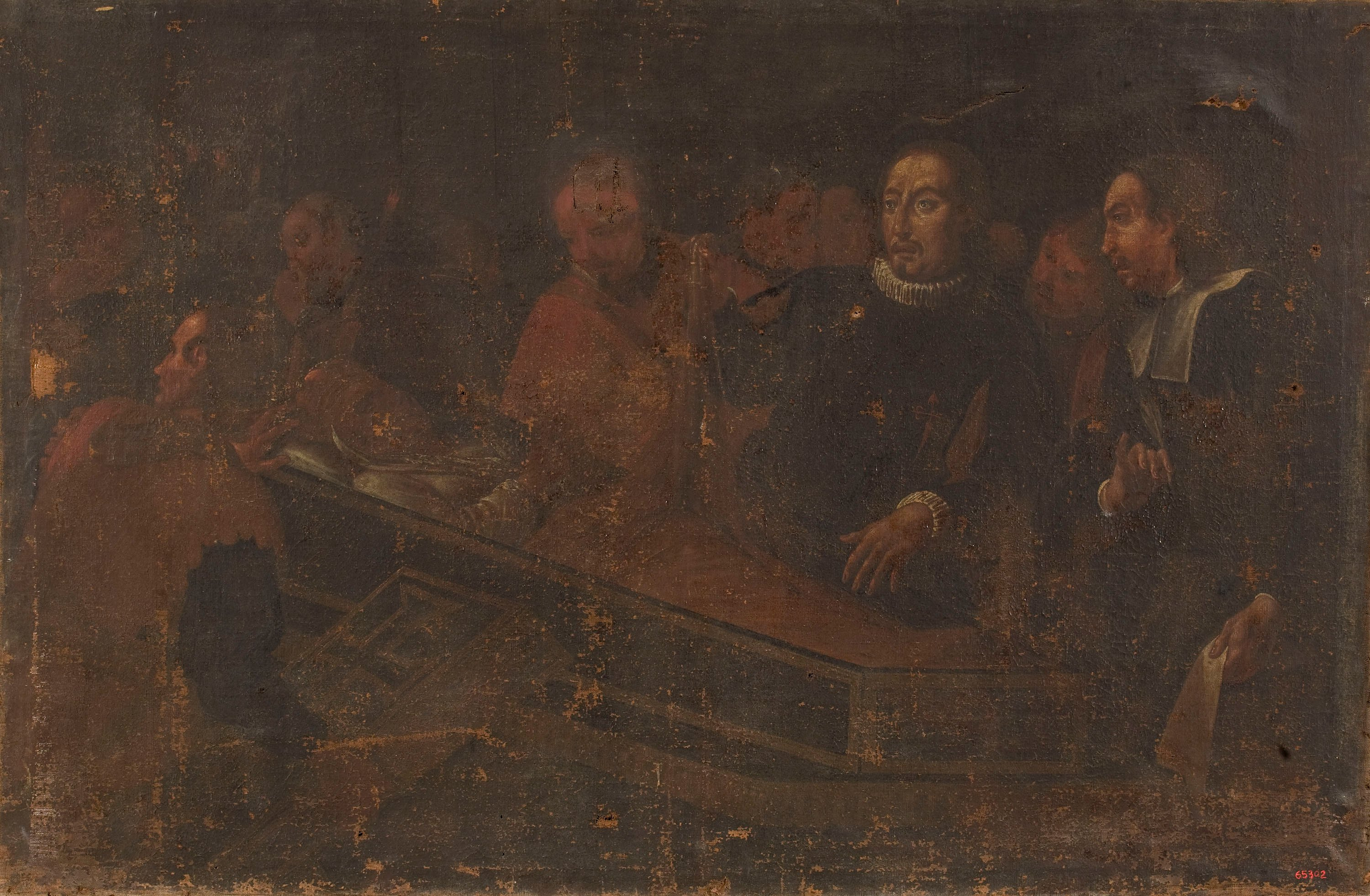 image for: Antoni Viladomat - Sant Francesc de Borja davant el cadàver de l&#039;emperadriu Isabel - Entre 1700-1755