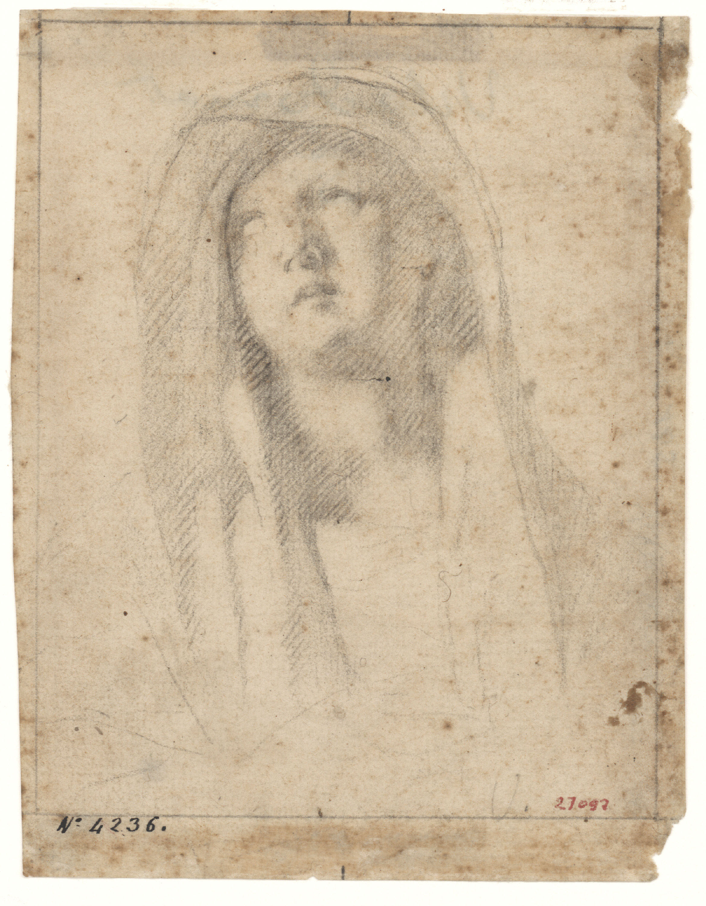 image for: Antoni Viladomat - Estudi per a la «Pietat» del retaule de la capella dels Dolors de la basílica de Santa Maria de Mataró - Cap a 1727-1729