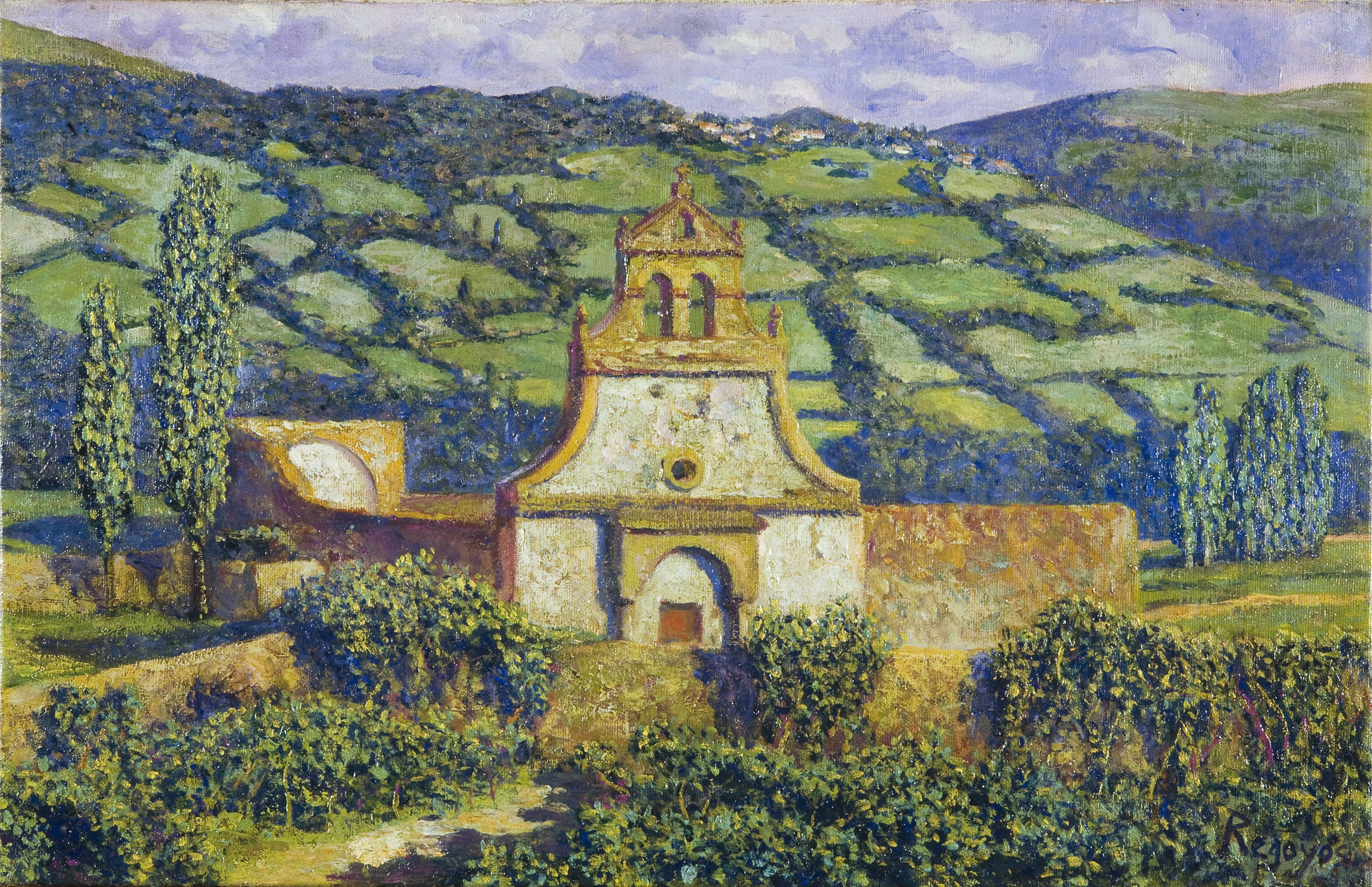 image for: Darío de Regoyos - El poble de Quevedo. Vall de Toranzo - 1910