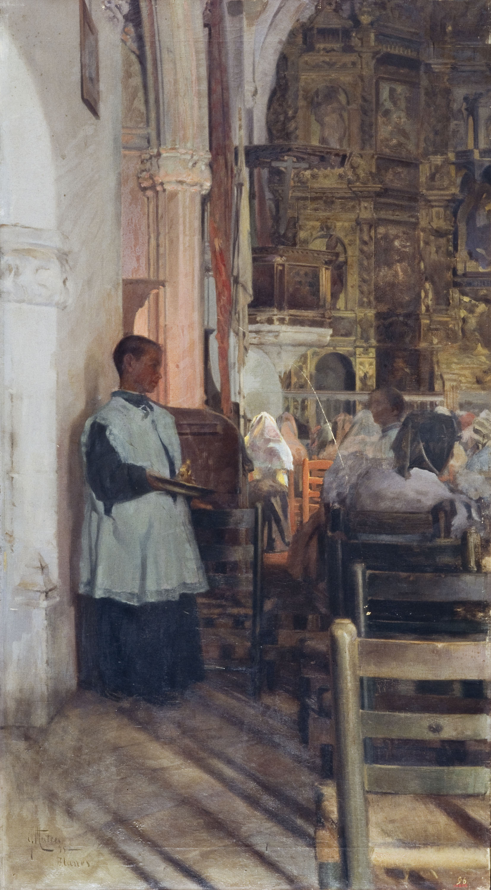 image for: Fèlix Mestres - Interior d&#039;església - 1895