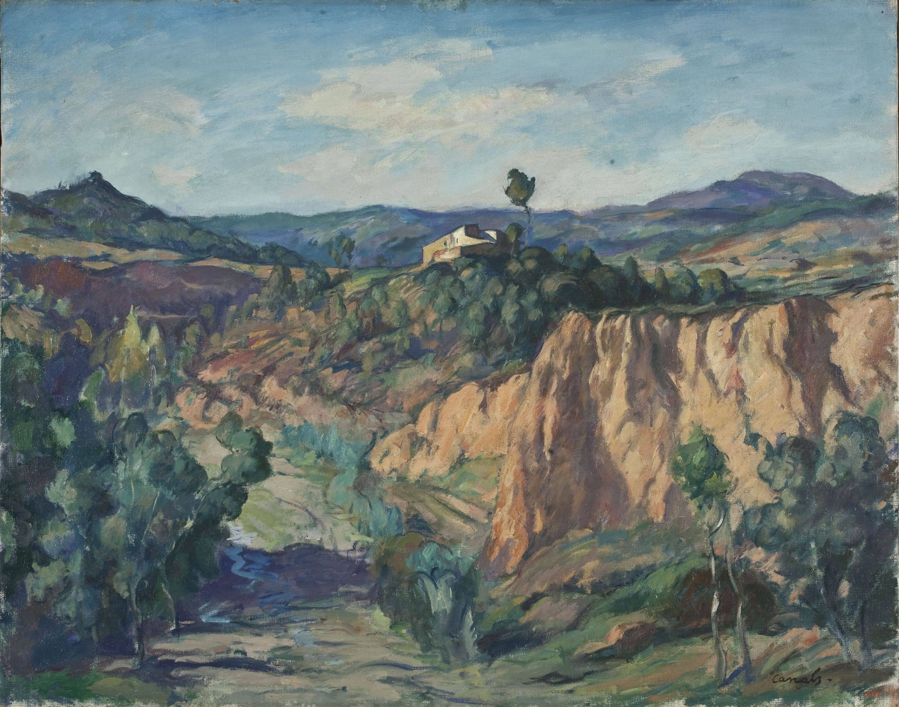 image for: Ricard Canals - Paisatge amb torrent (Piera) - Cap a 1920