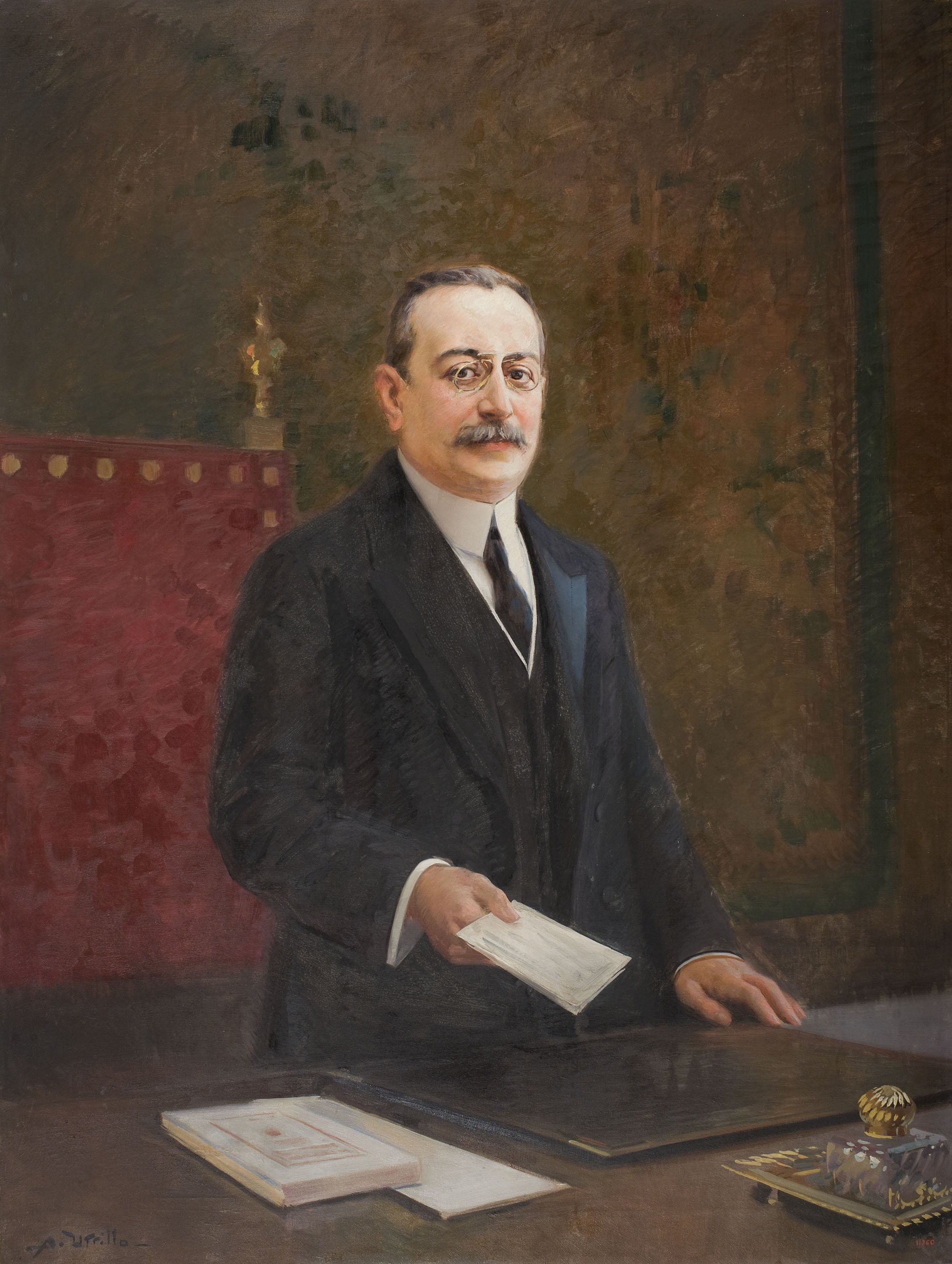image for: Antoni Utrillo - Retrat d&#039;Enric Prat de la Riba - Cap a 1907-1917