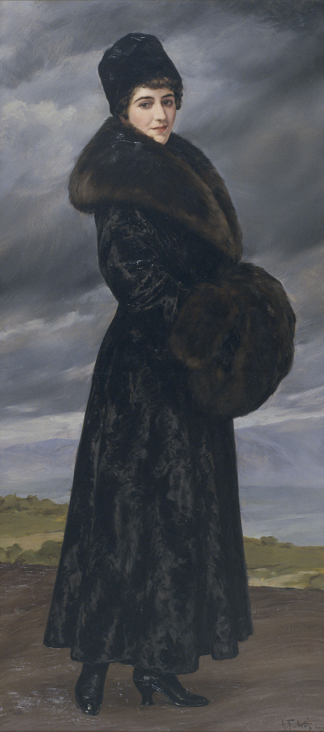 image for: Antoni Fabrés - Retrat de Gloria Fabrés - Roma, cap a 1920