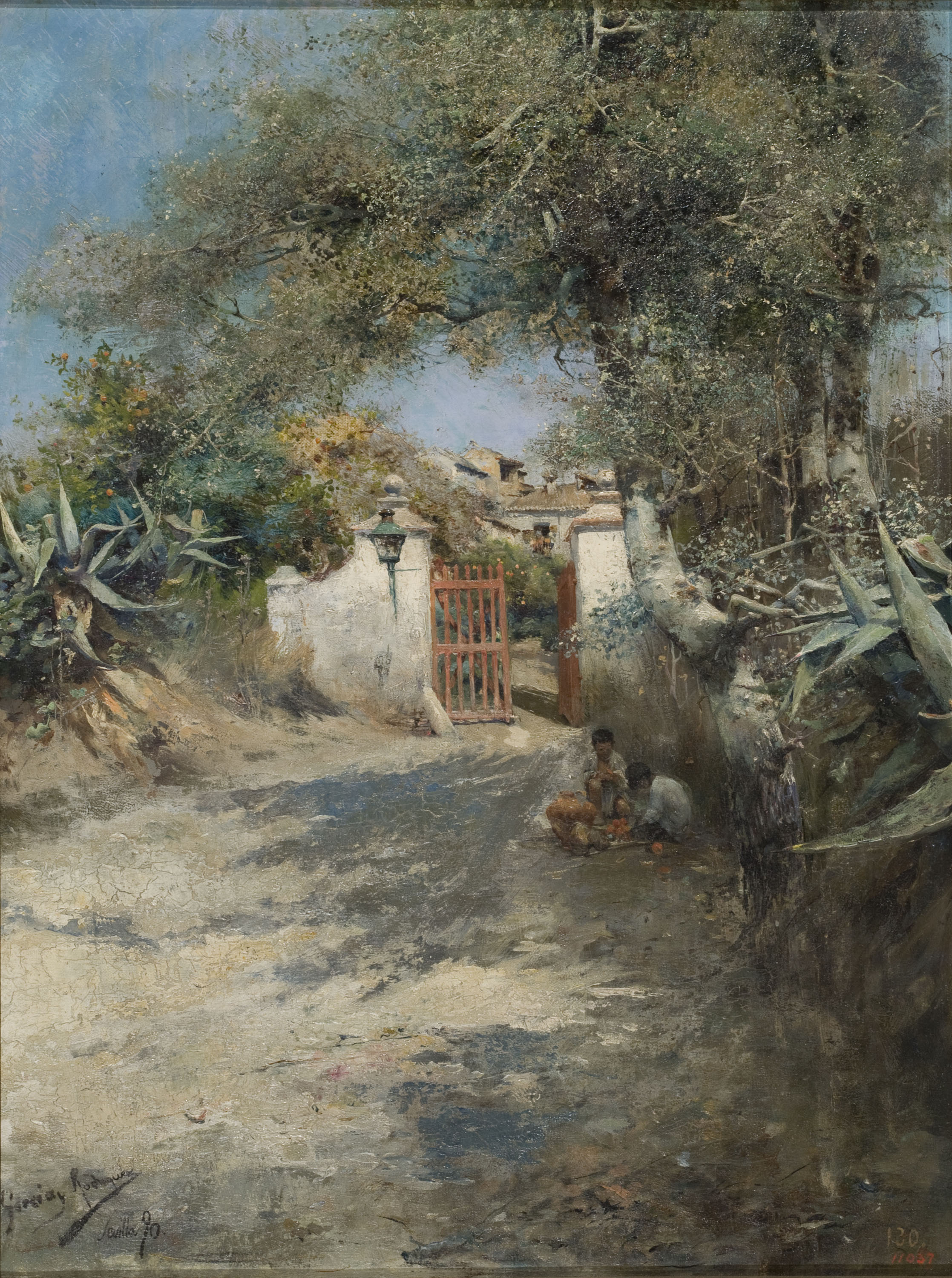 image for: Manuel García Rodríguez - Entrada d&#039;un hort. Sevilla - 1890