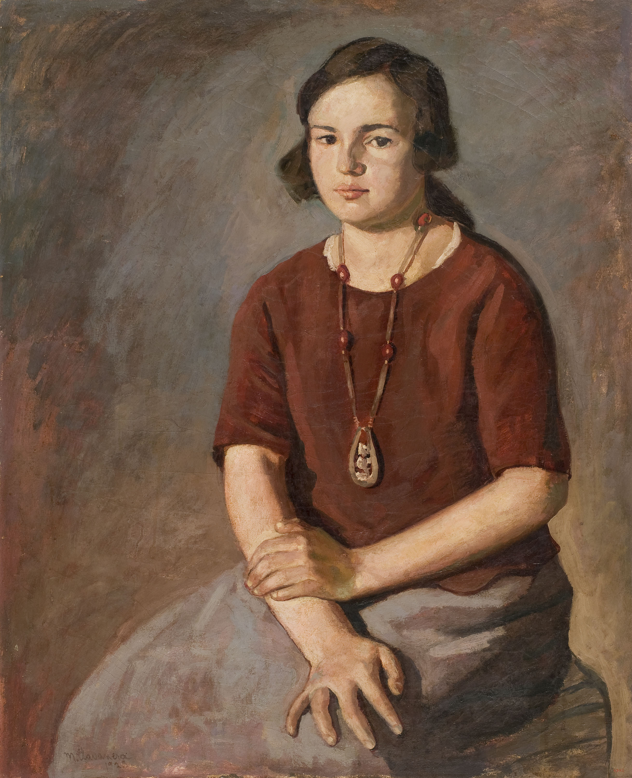 image for: Marià Llavanera Miralles - Noia asseguda - 1923