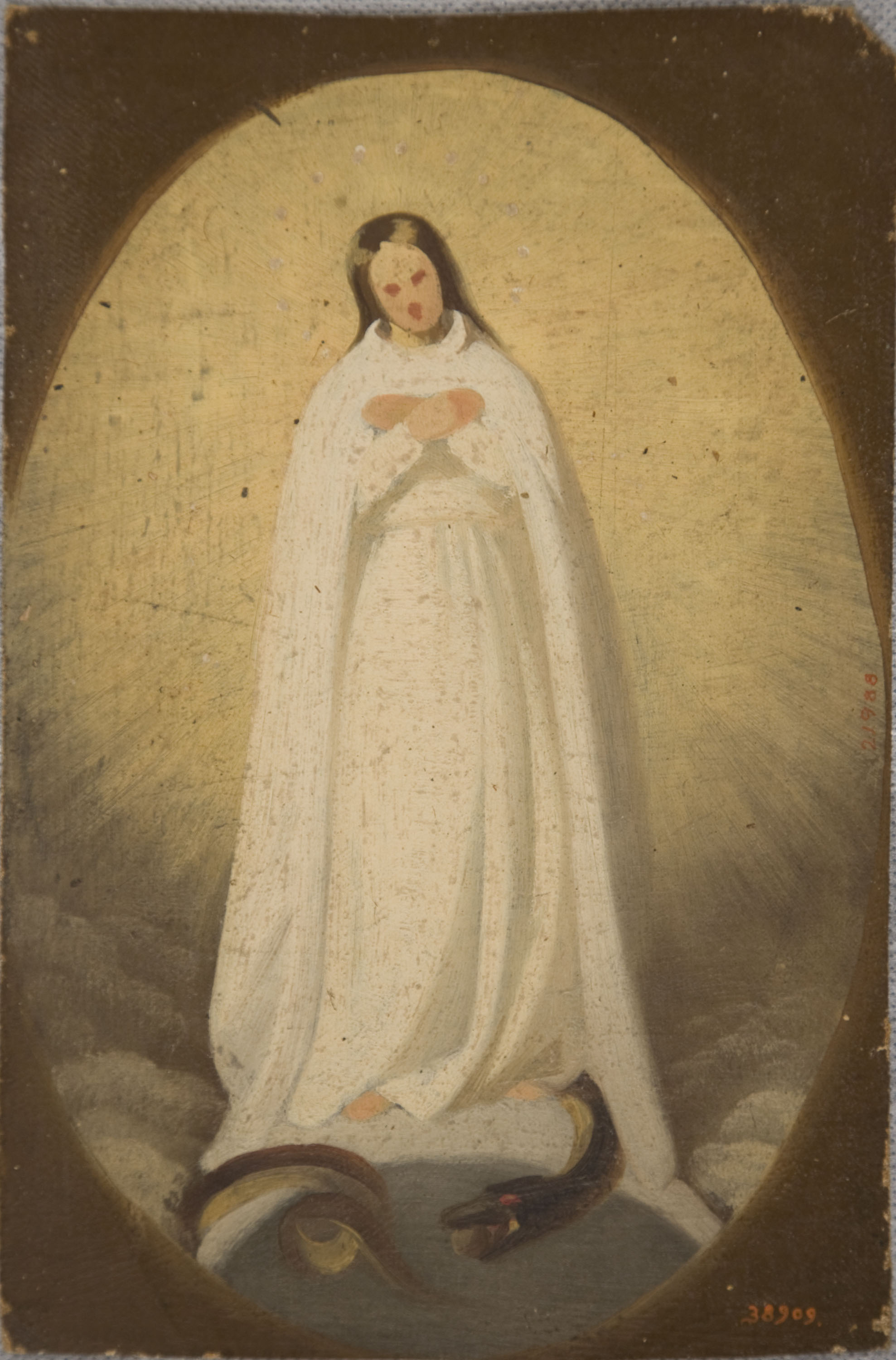 image for: Claudi Lorenzale - Esbós per a una Puríssima - Cap a 1863