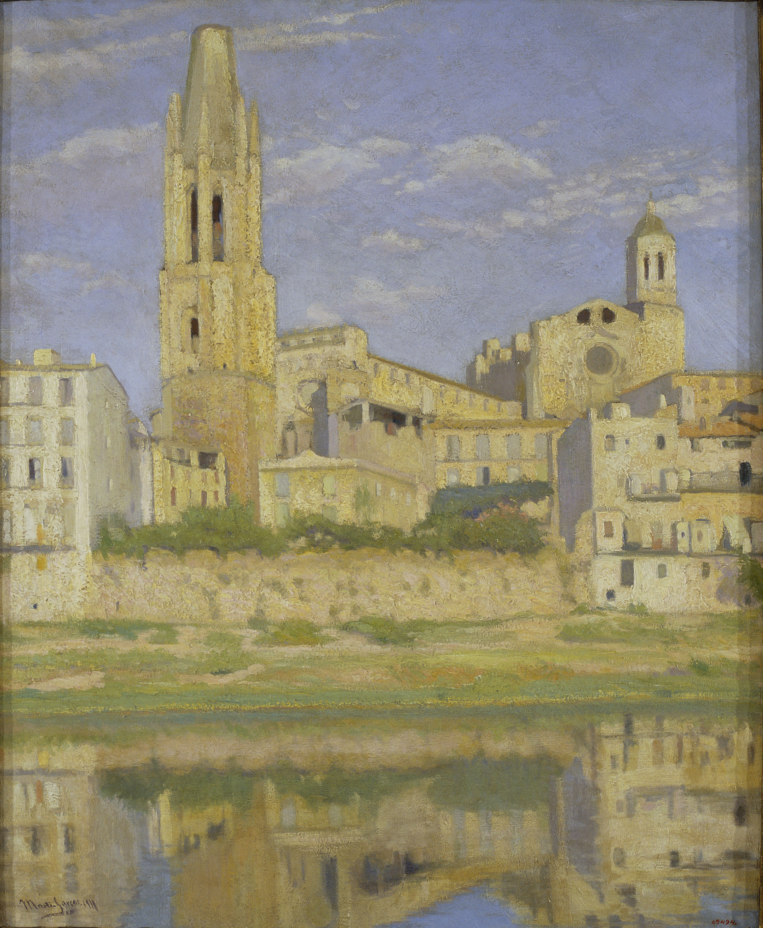 image for: Josep M. de Martí Garcés de Marcilla - Girona des de l&#039;Onyar - 1911