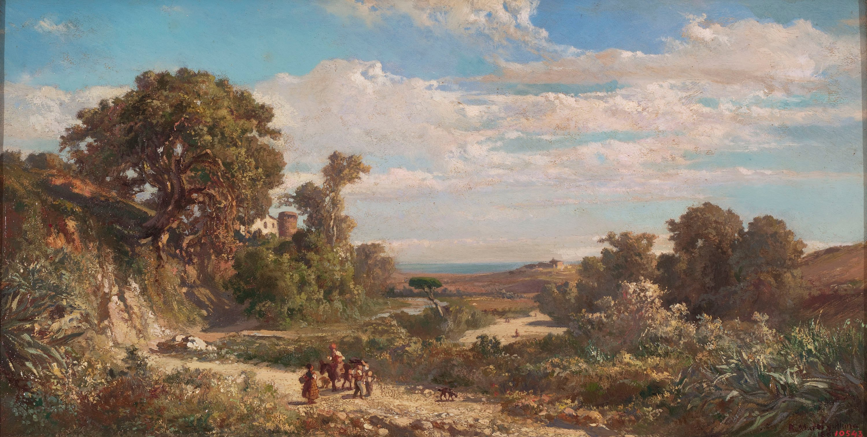 image for: Ramon Martí i Alsina - Paisatge d&#039;estiu - 1861