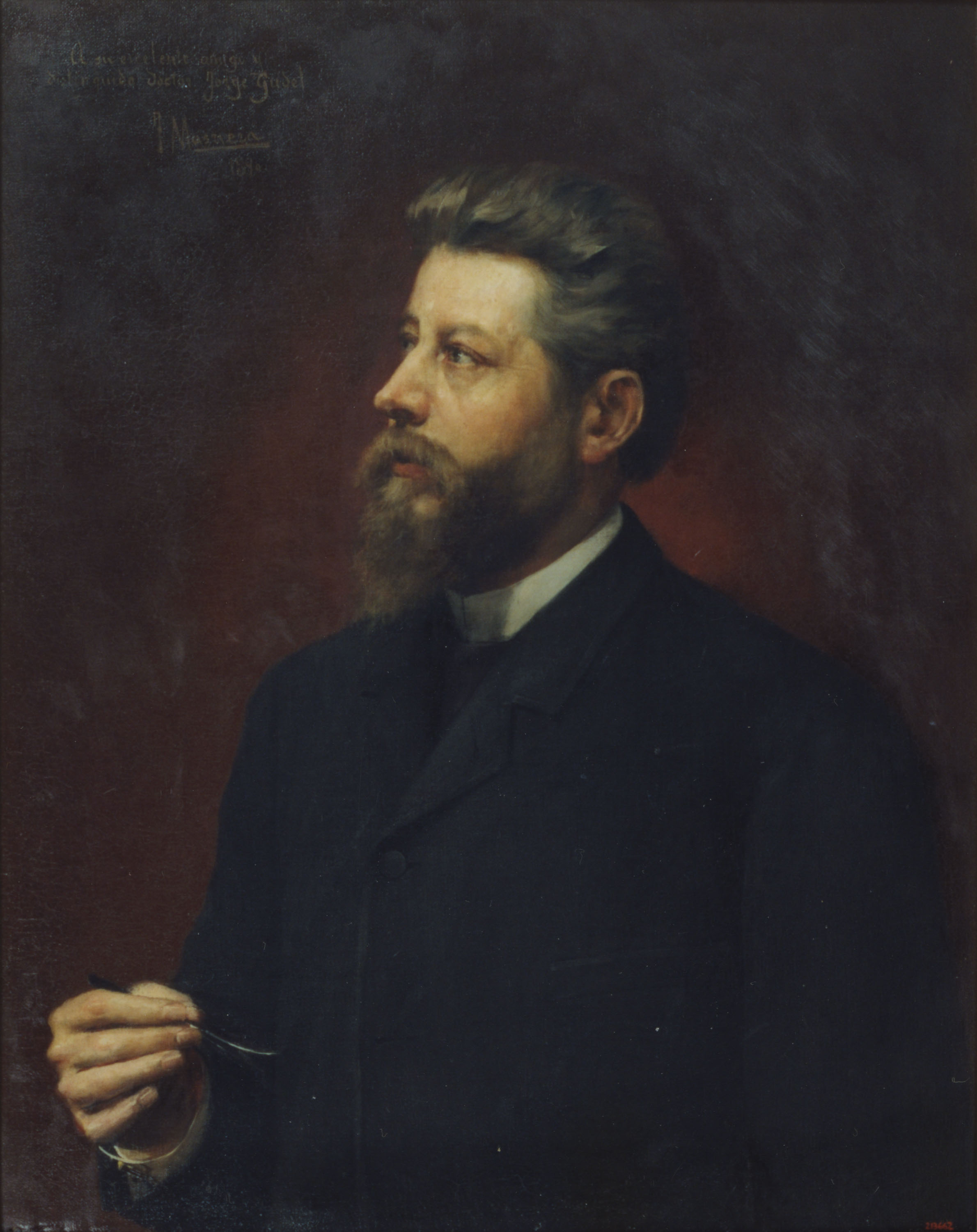 image for: Francesc Masriera - Retrat del doctor Jordi Gudel - 1890