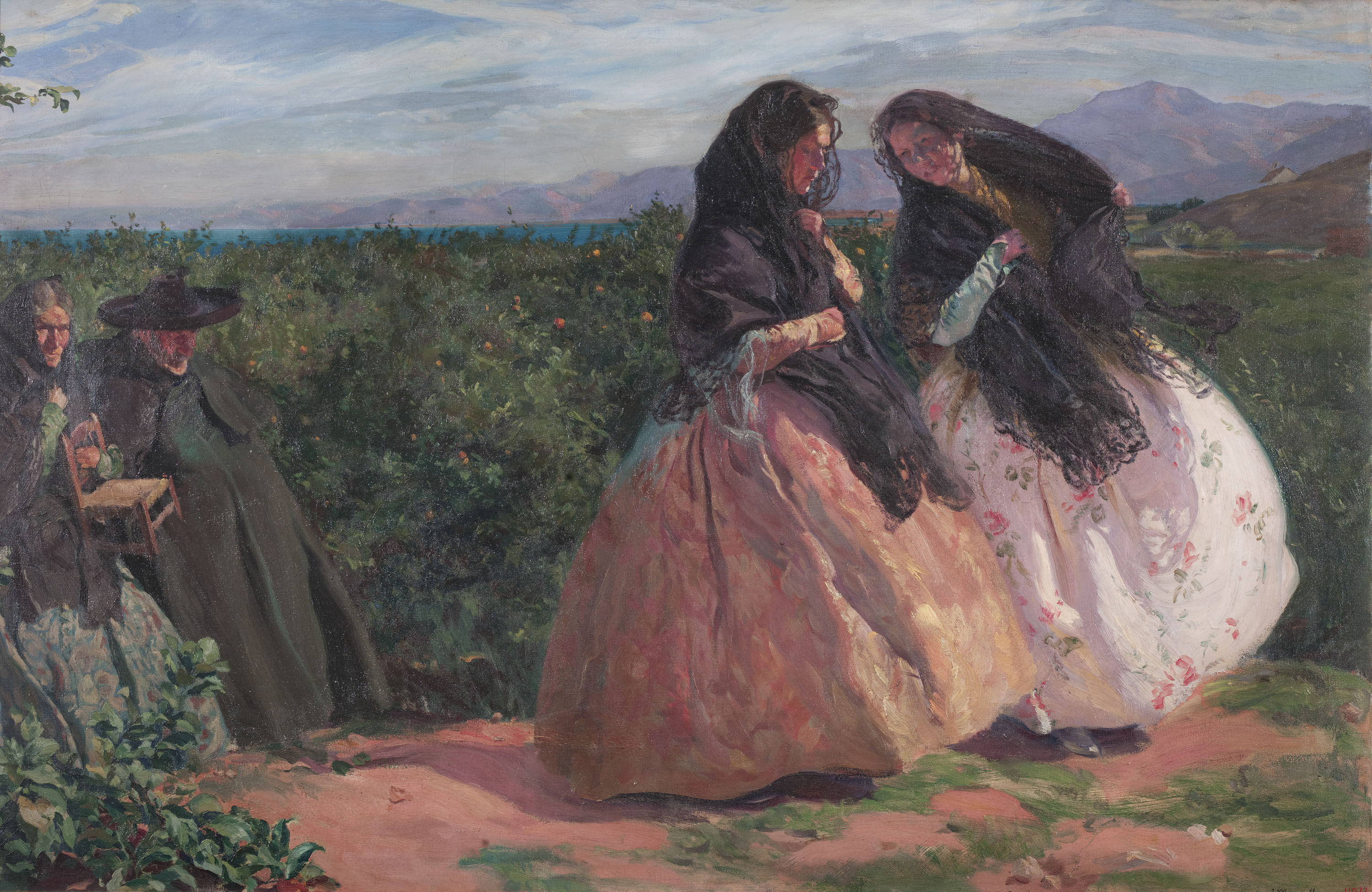 image for: Josep Mongrell - Escena valenciana - 1907