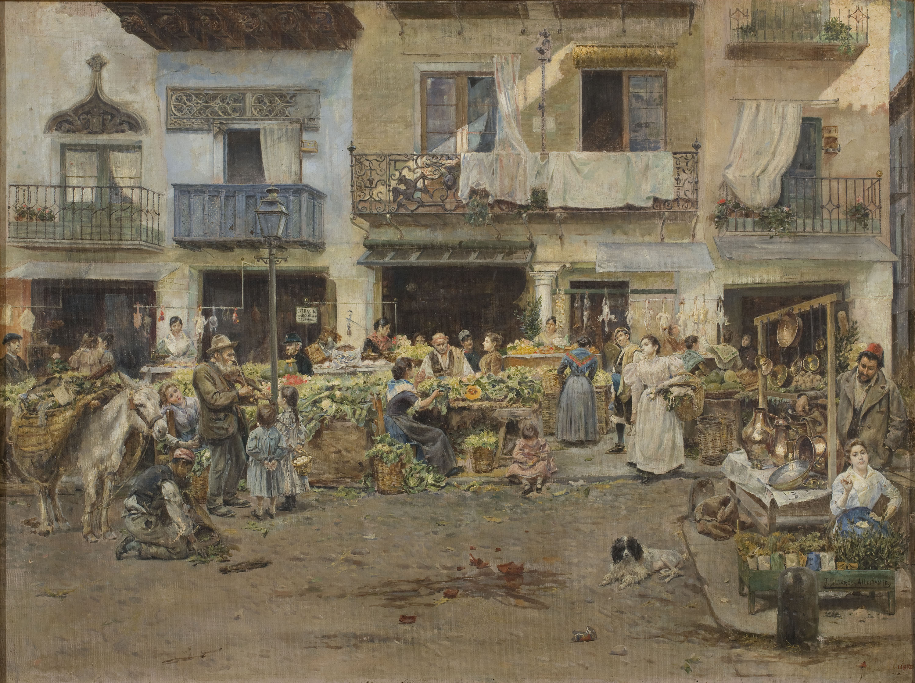 image for: Joaquín Pallarés - Mercat a Saragossa - Cap a 1896