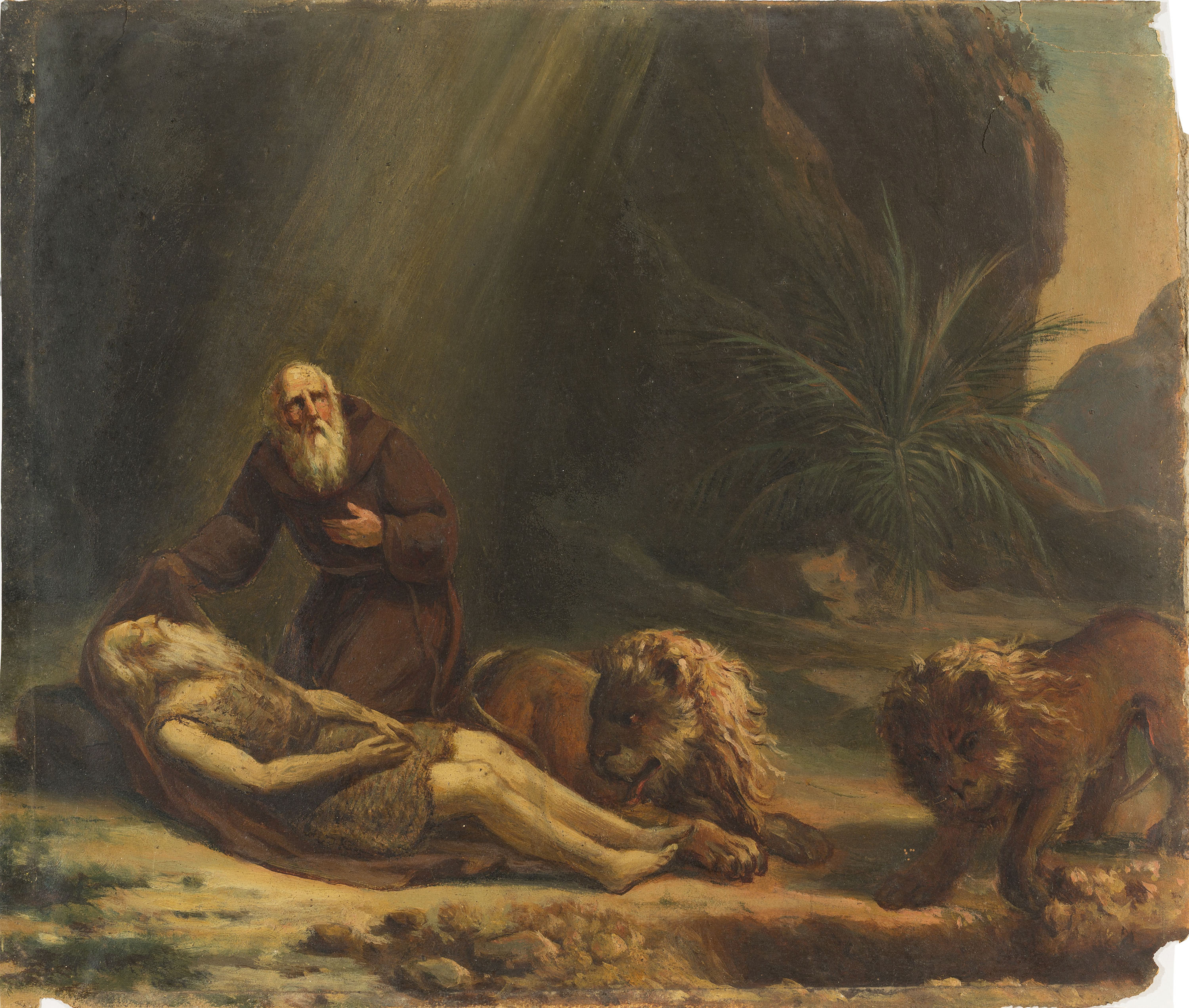 image for: Francesc Jubany - La mort d&#039;un ermità - Cap a 1840-1850