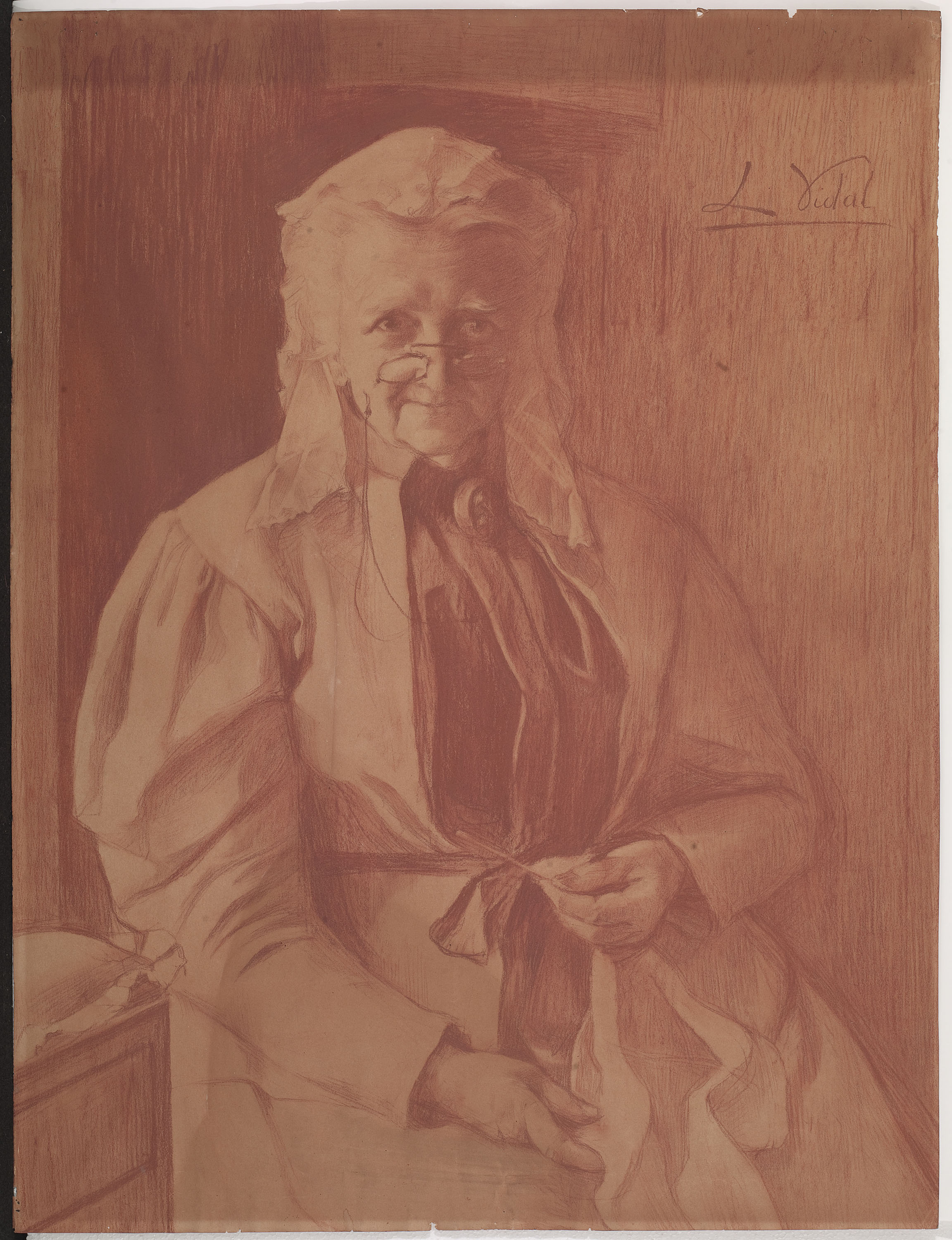 image for: Lluïsa Vidal - Retrat de Suzanne Buscö, àvia de l&#039;artista - Cap a 1893-1895