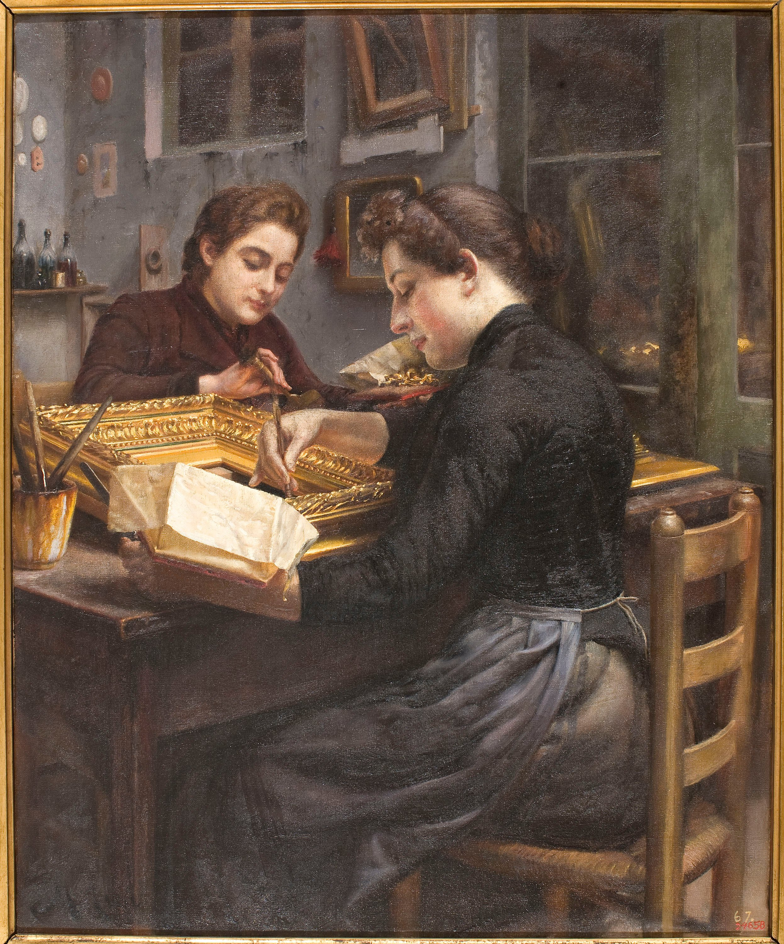 image for: Manuel Cusí - Dauradores - Cap a 1891