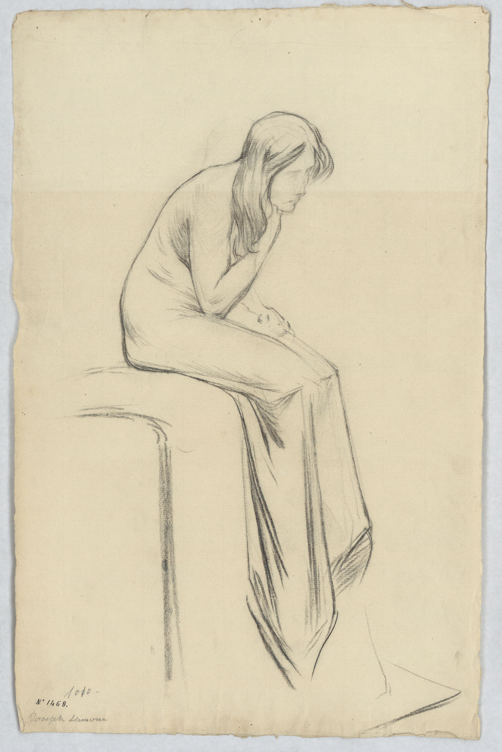 image for: Josep Llimona - Estudi per a l&#039;escultura funerària «Record dels morts» (panteó Mundet, Arenys de Mar) - Cap a 1901